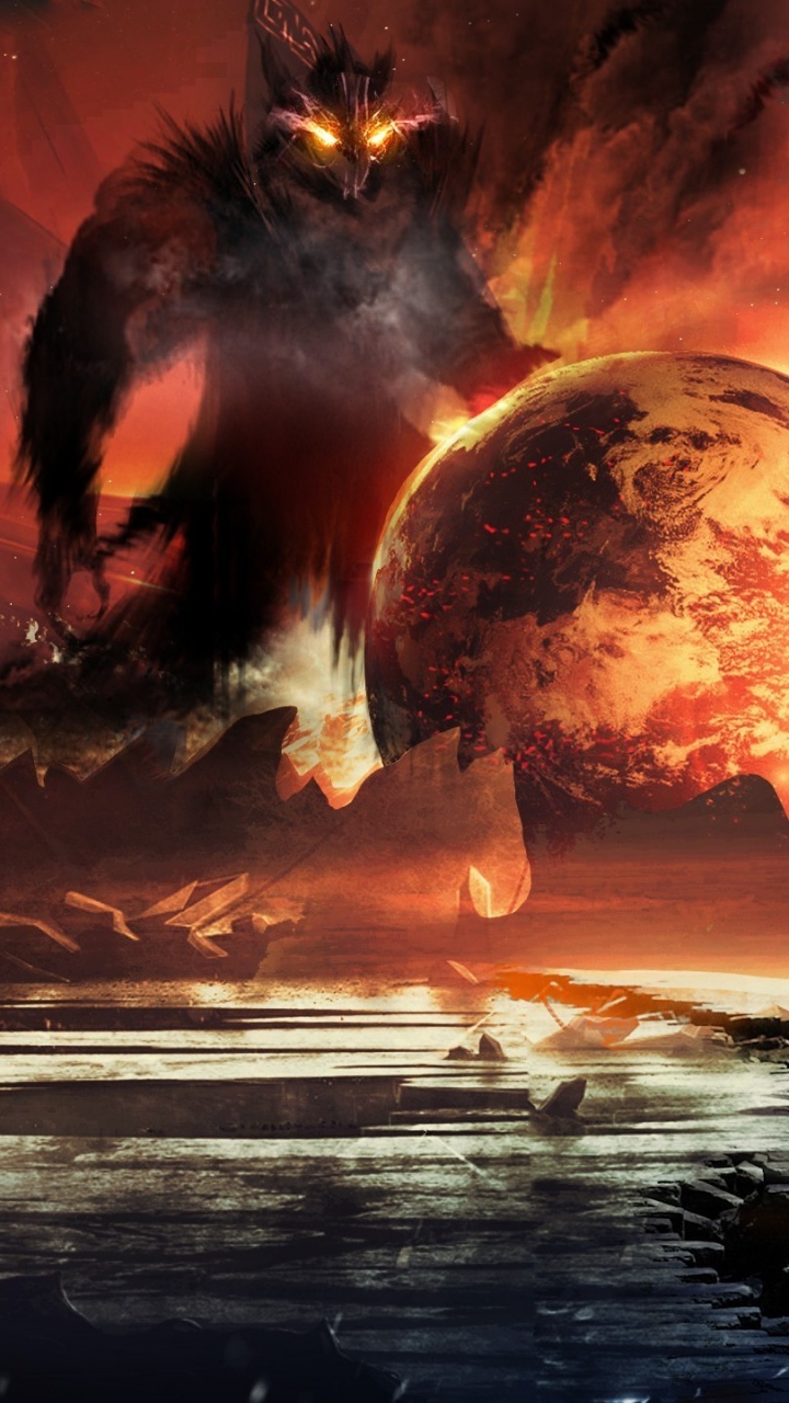 Silhouette Von Menschen, Die Bei Sonnenuntergang am Meer Stehen. Wallpaper in 720x1280 Resolution