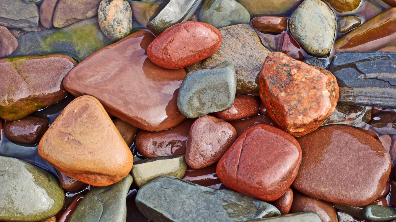Natur, Naturmaterialien, Close Up, Rock, Kopfsteinpflaster. Wallpaper in 1366x768 Resolution
