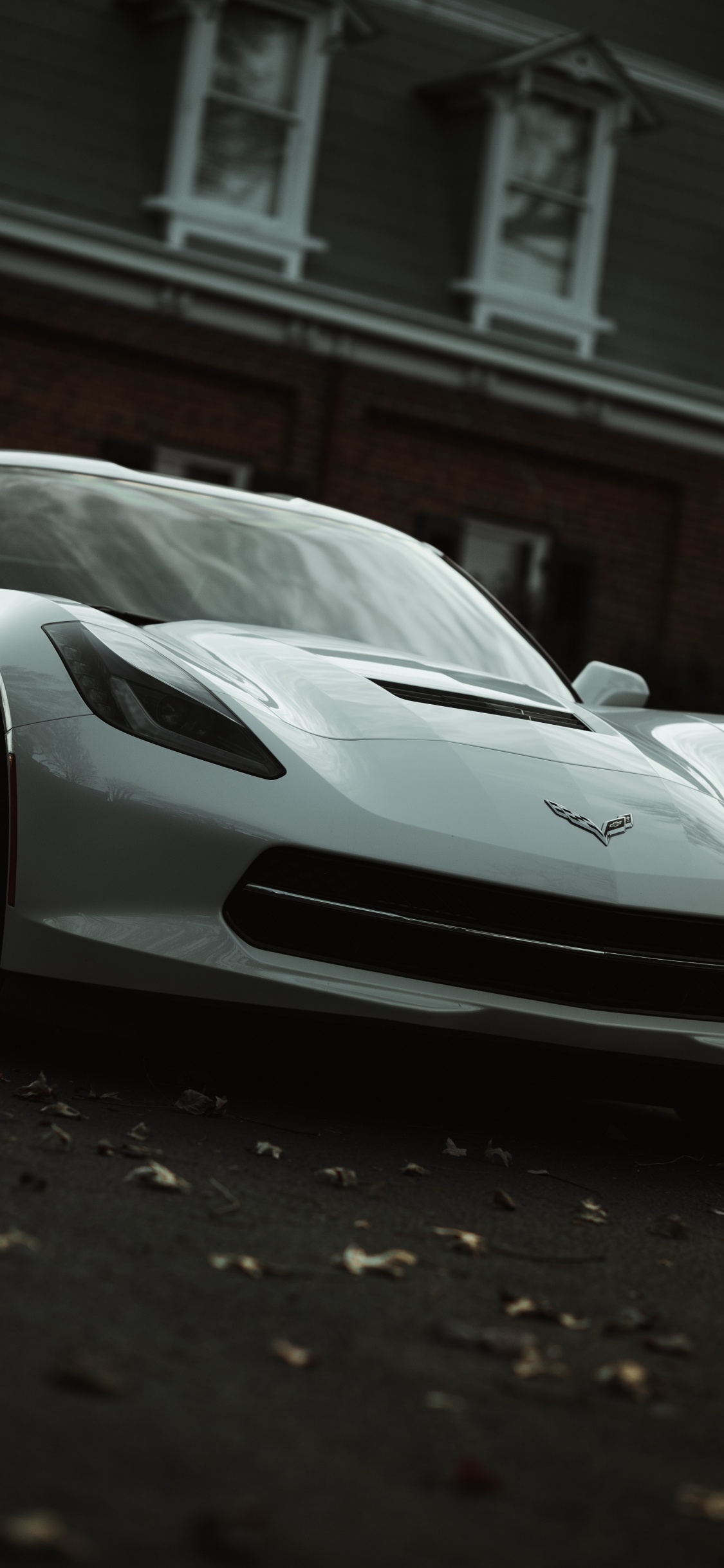 White Porsche 911 Parked on Street During Daytime. Wallpaper in 1125x2436 Resolution