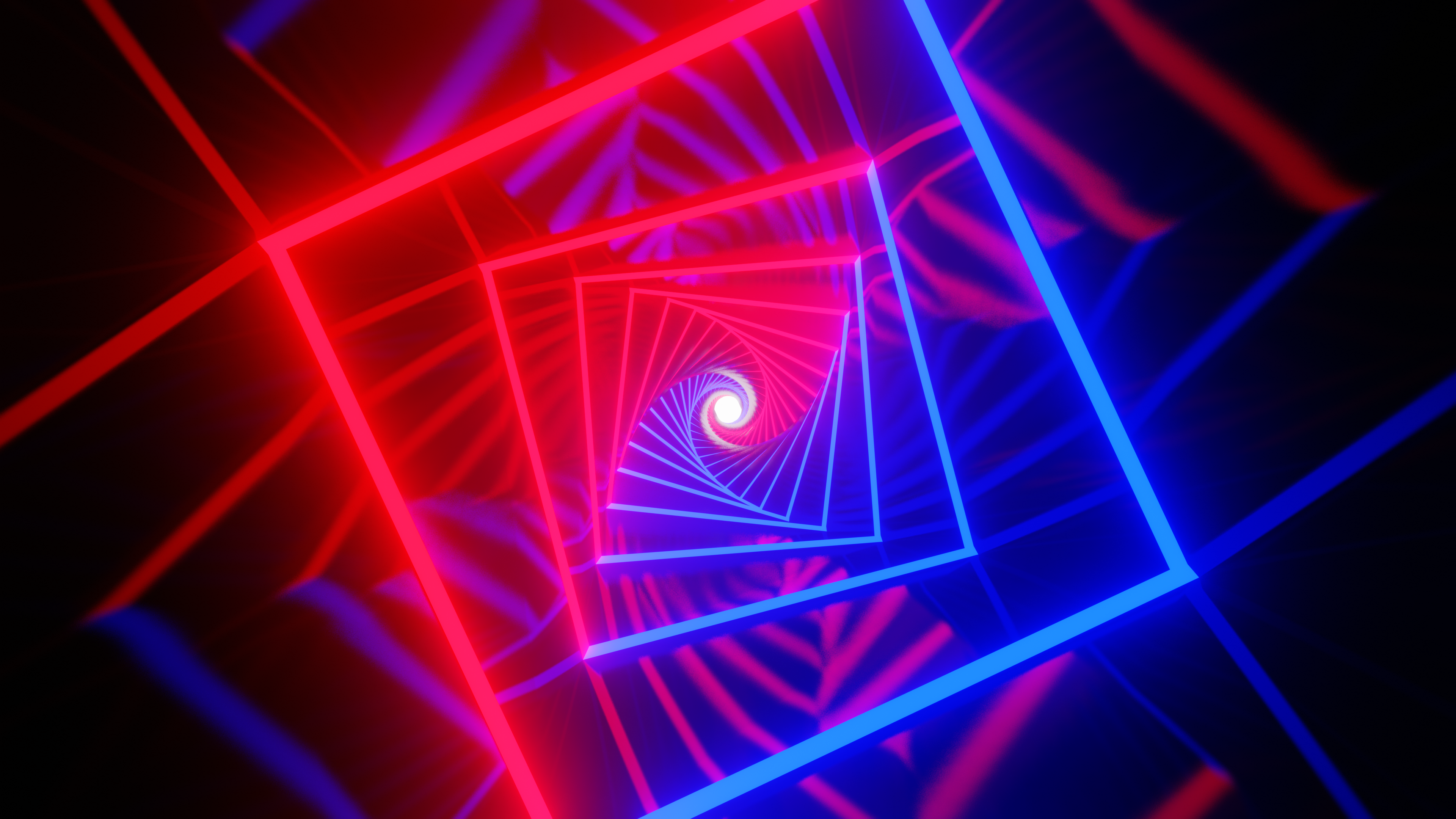 Laser, Neon Squares, Colorfulness, Light, Blue. Wallpaper in 3840x2160 Resolution