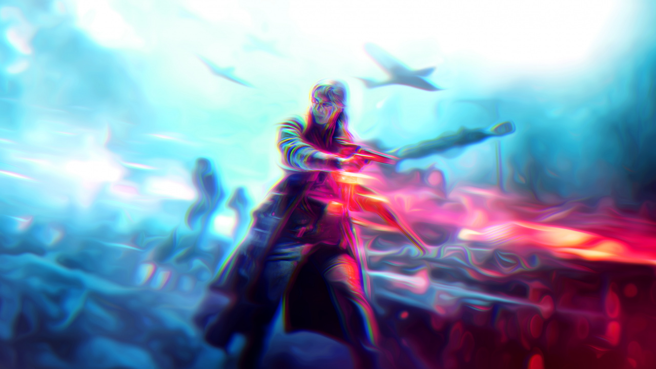 Battlefield 1, Blue, Performance, Electronic Arts, Sky. Wallpaper in 1280x720 Resolution