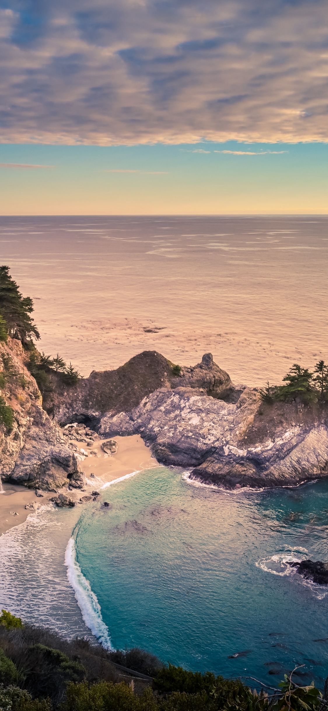 Big Sur, Wasser, Cloud, Wasserressourcen, Azure. Wallpaper in 1125x2436 Resolution