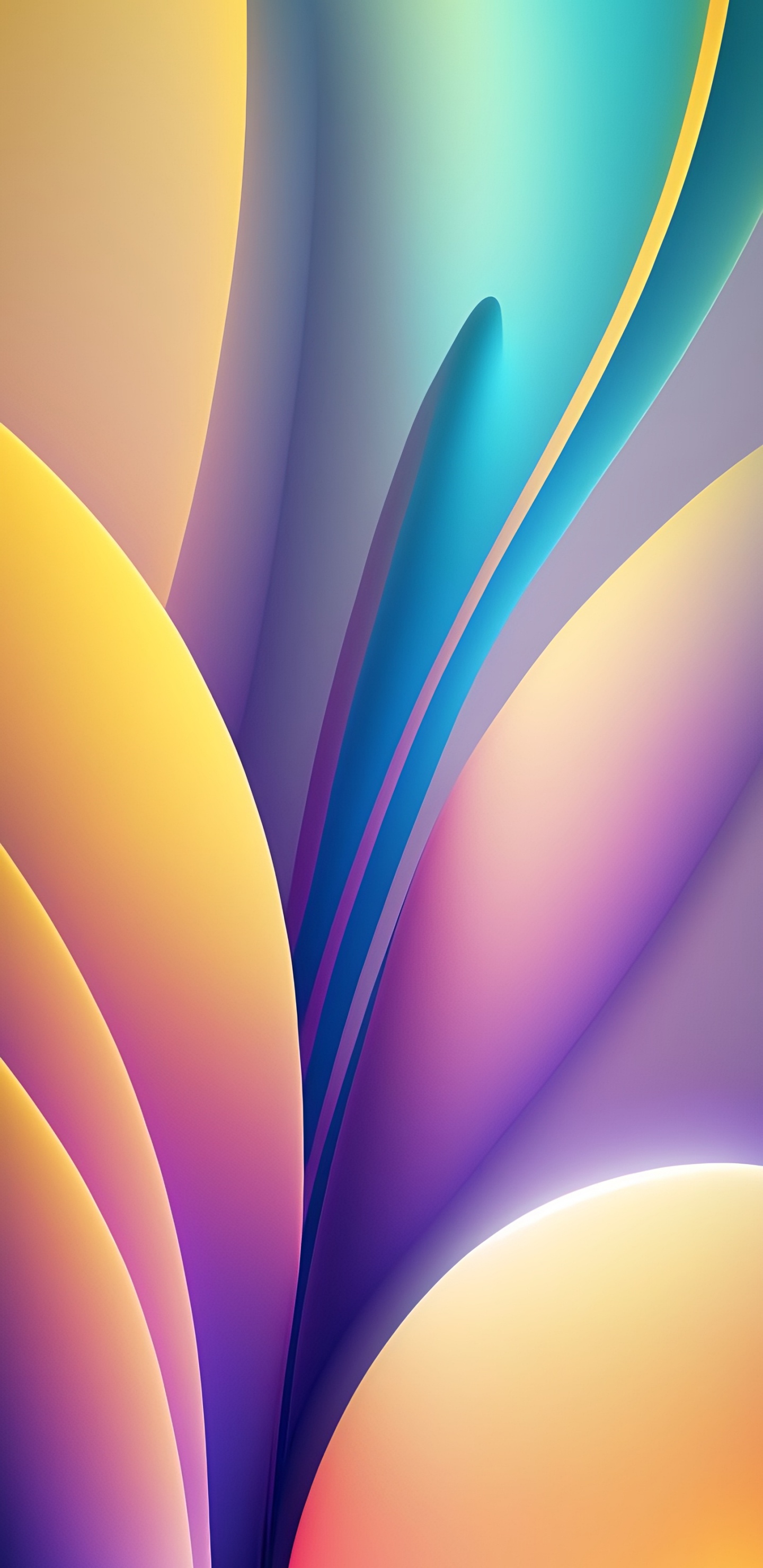 Close Up, Fraktale Kunst, Licht, Azure, Purpur. Wallpaper in 1440x2960 Resolution