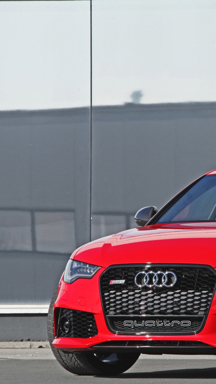 Red Audi r 8 Coupe. Wallpaper in 720x1280 Resolution