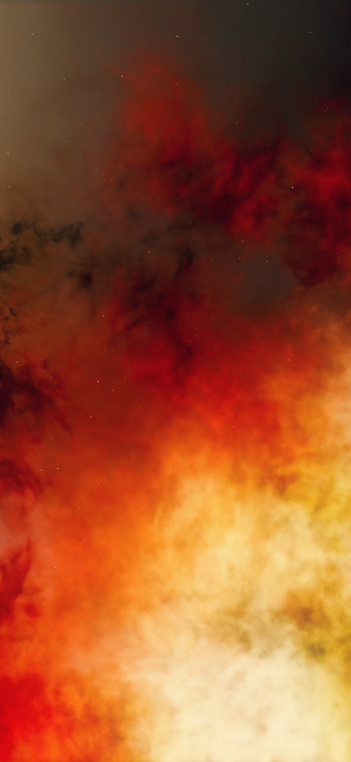 Tagsüber Rote Und Weiße Wolken. Wallpaper in 1125x2436 Resolution