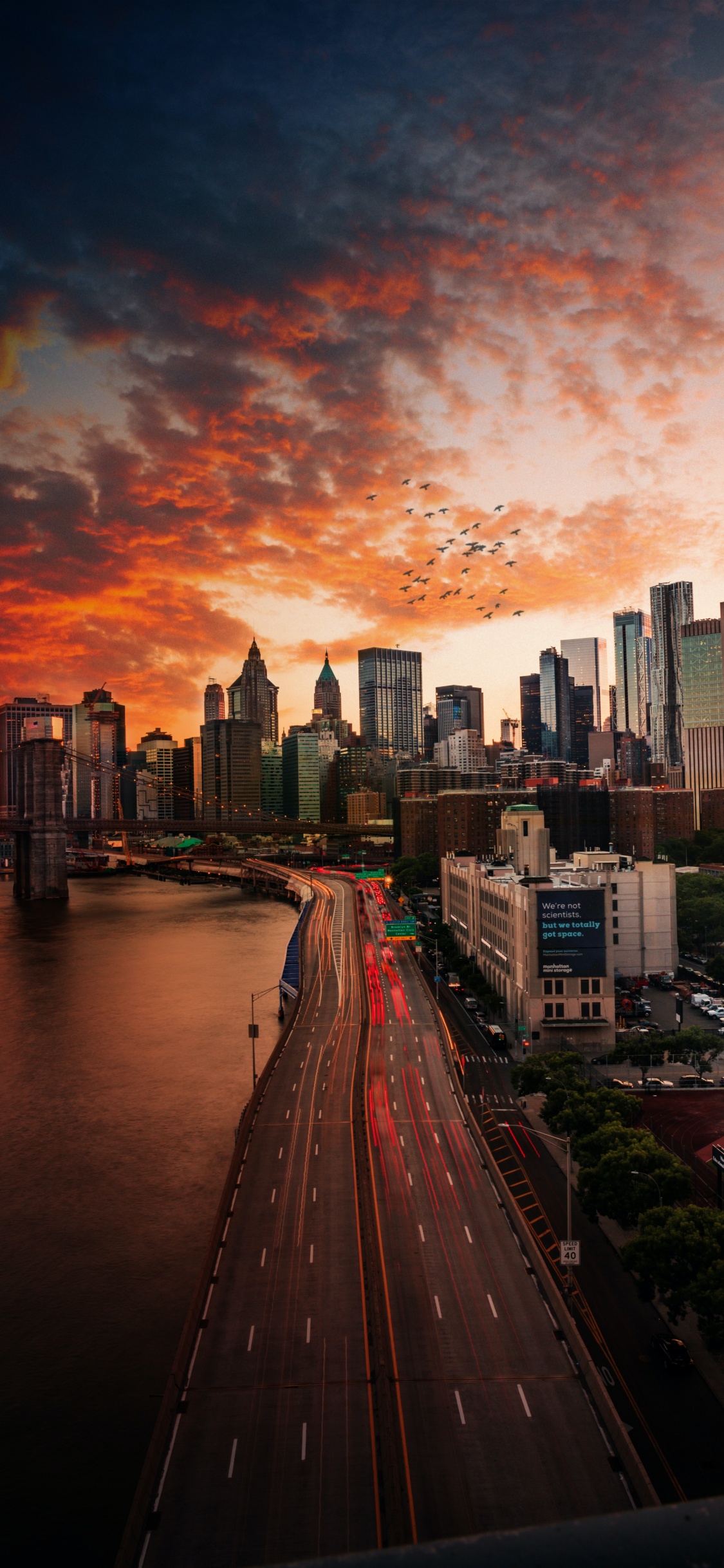 Empire State Building, Das One World Trade Center, Chrysler Building, Wolkenkratzer, Gebäude. Wallpaper in 1125x2436 Resolution