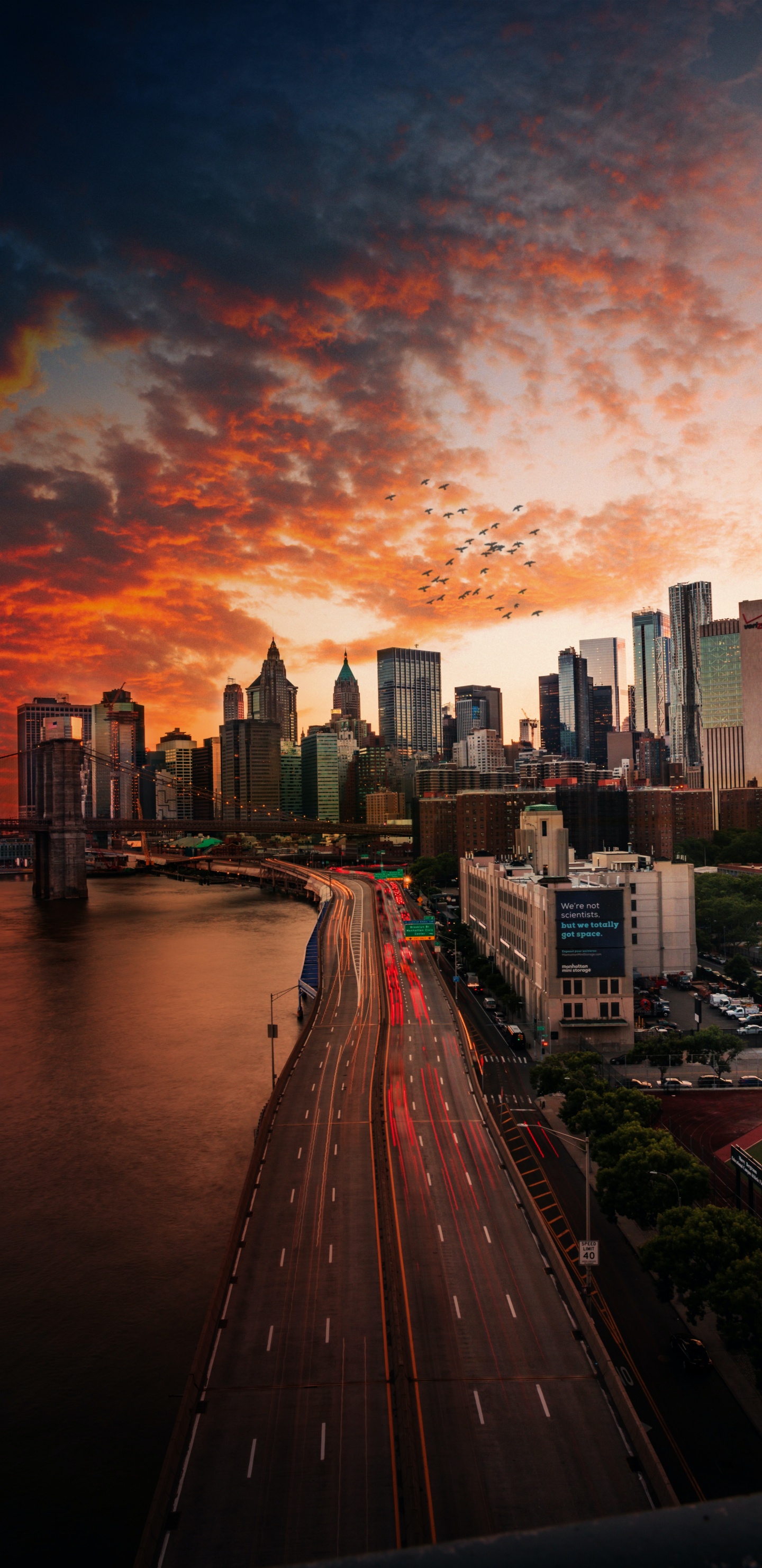 Empire State Building, Das One World Trade Center, Chrysler Building, Wolkenkratzer, Gebäude. Wallpaper in 1440x2960 Resolution