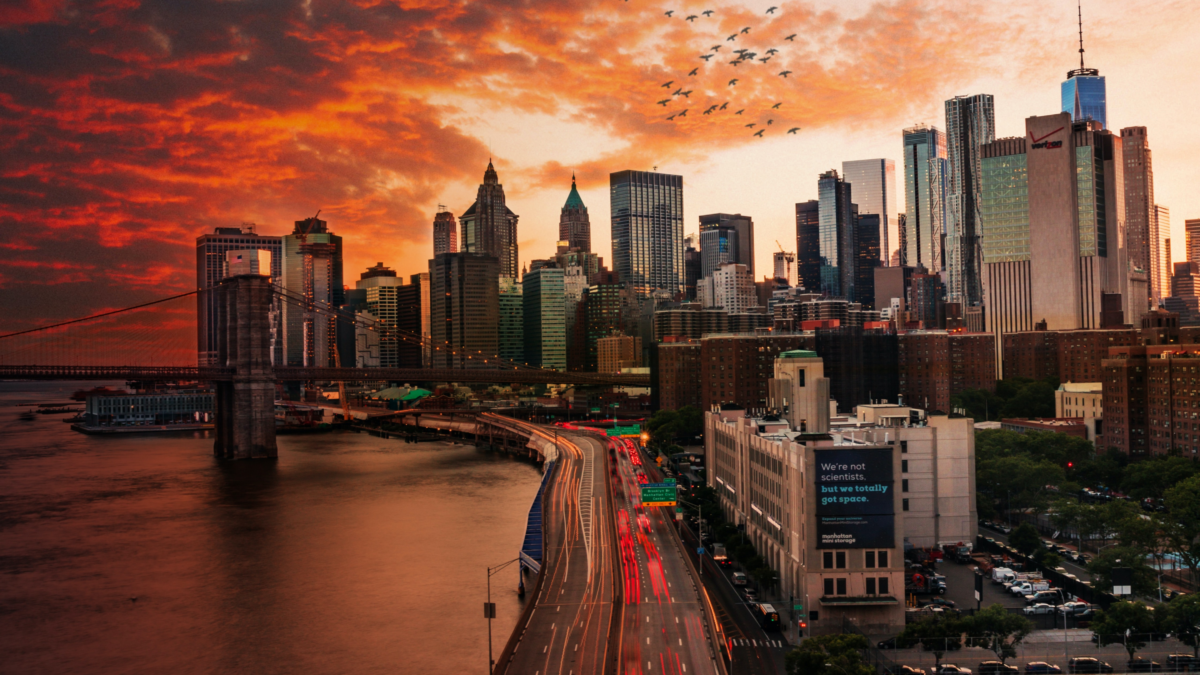 Empire State Building, Das One World Trade Center, Chrysler Building, Wolkenkratzer, Gebäude. Wallpaper in 3840x2160 Resolution