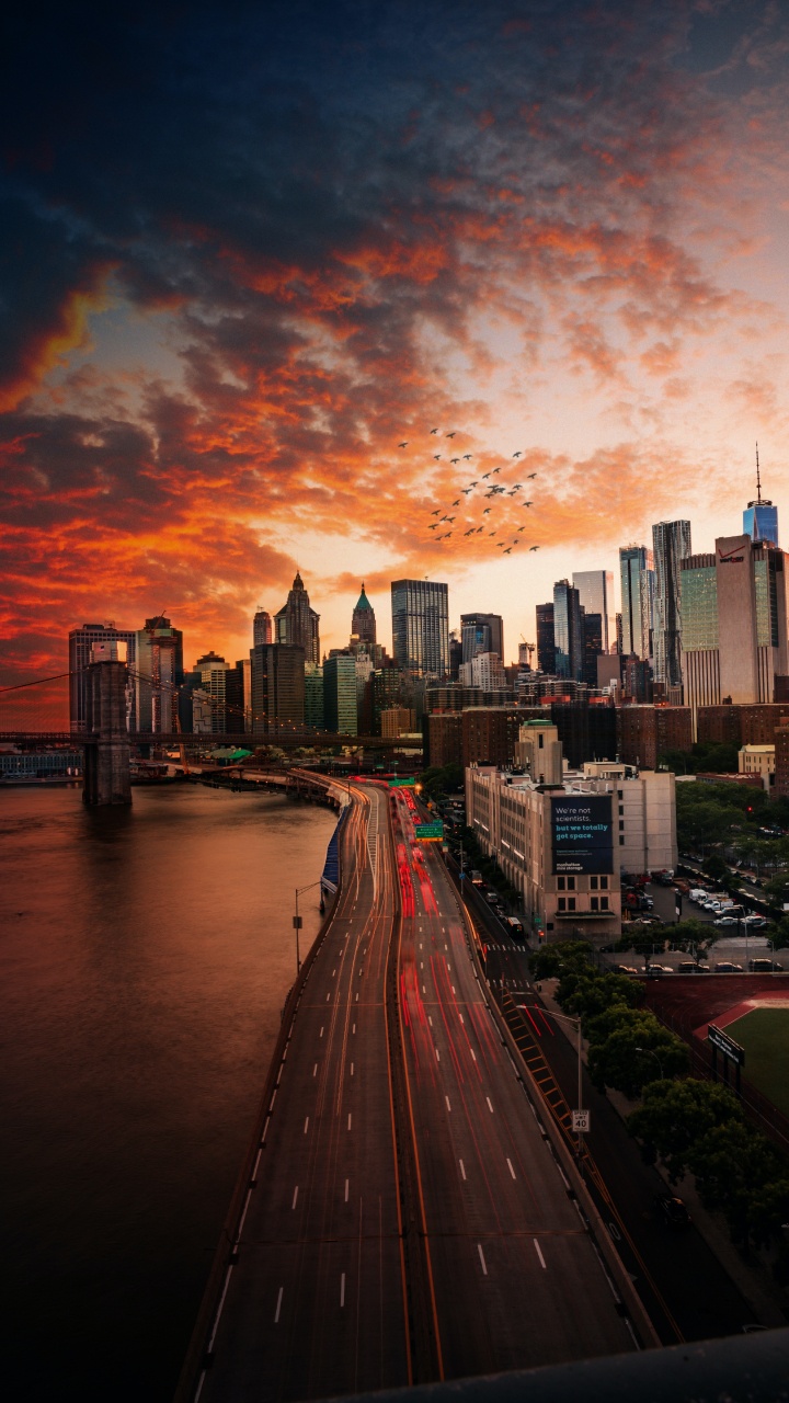 L'empire State Building, One World Trade Center, Chrysler Building, Gratte-ciel, Bâtiment. Wallpaper in 720x1280 Resolution