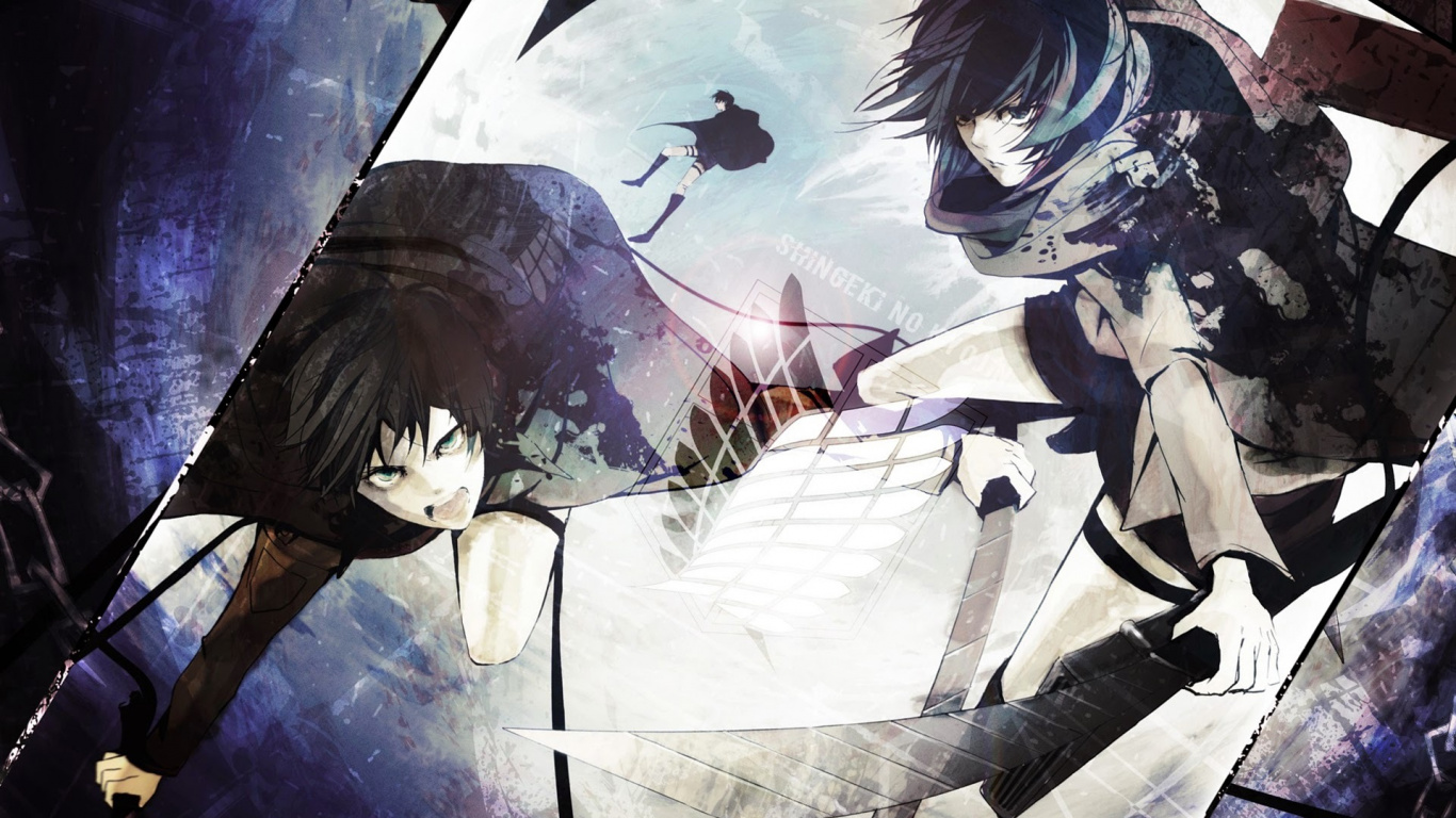 Black Haired Male Anime Character. Wallpaper in 1366x768 Resolution