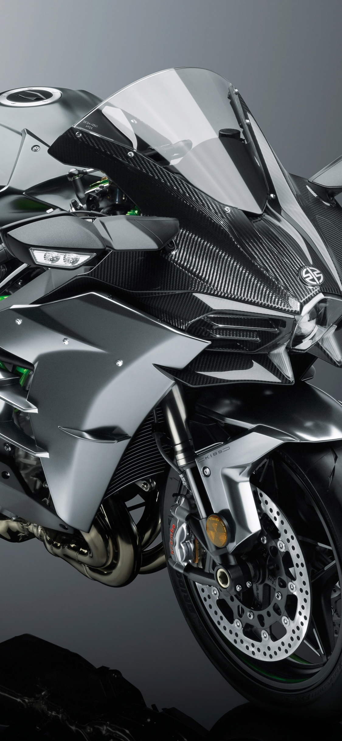 Black and Yellow Sports Bike. Wallpaper in 1125x2436 Resolution