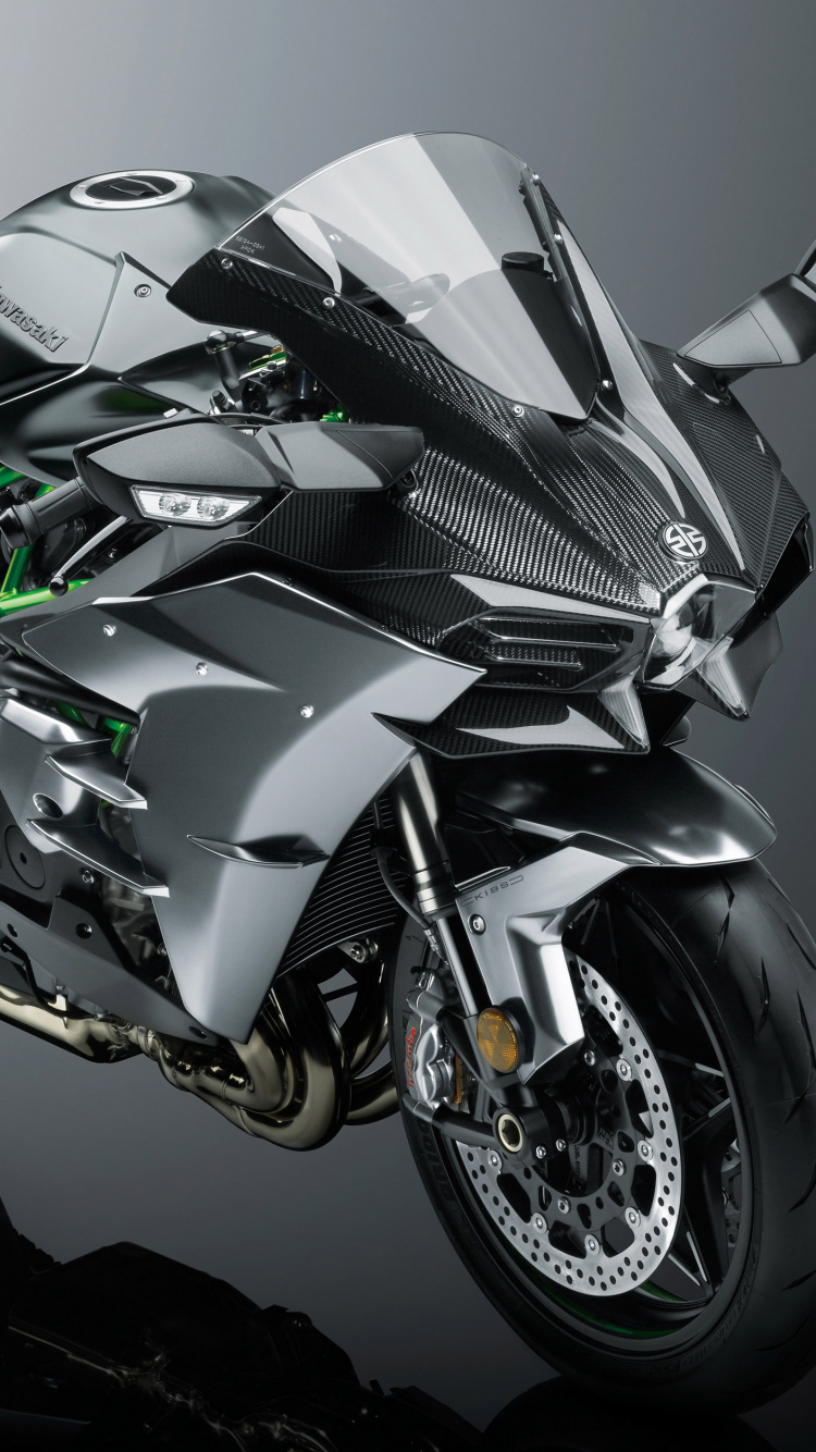 Black and Yellow Sports Bike. Wallpaper in 750x1334 Resolution