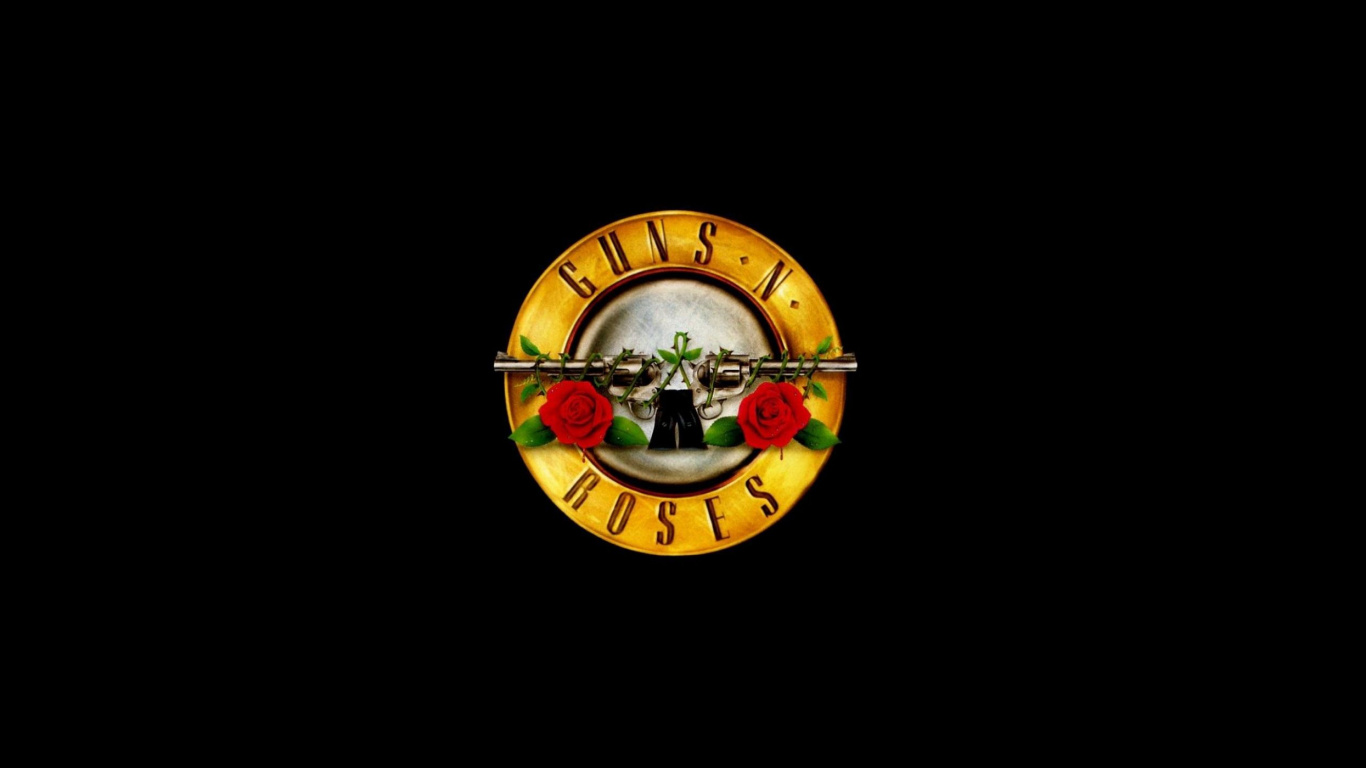Guns N Roses, Logotipo, Emblema, Gráficos, Simbolo. Wallpaper in 1366x768 Resolution