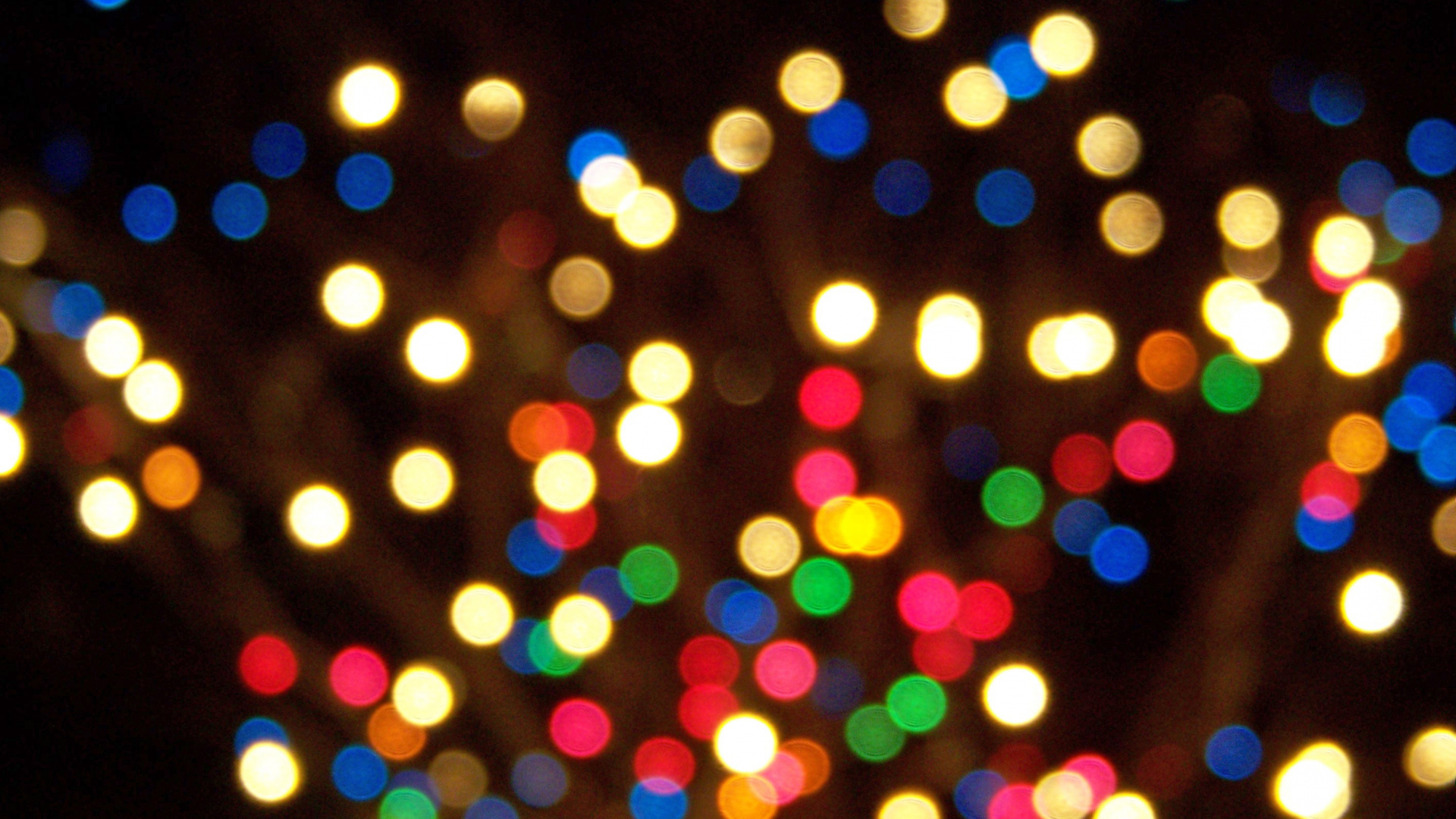 Photographie Bokeh Des Lumières Pendant la Nuit. Wallpaper in 1920x1080 Resolution