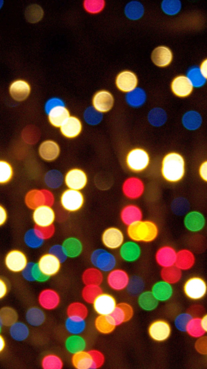 Photographie Bokeh Des Lumières Pendant la Nuit. Wallpaper in 720x1280 Resolution