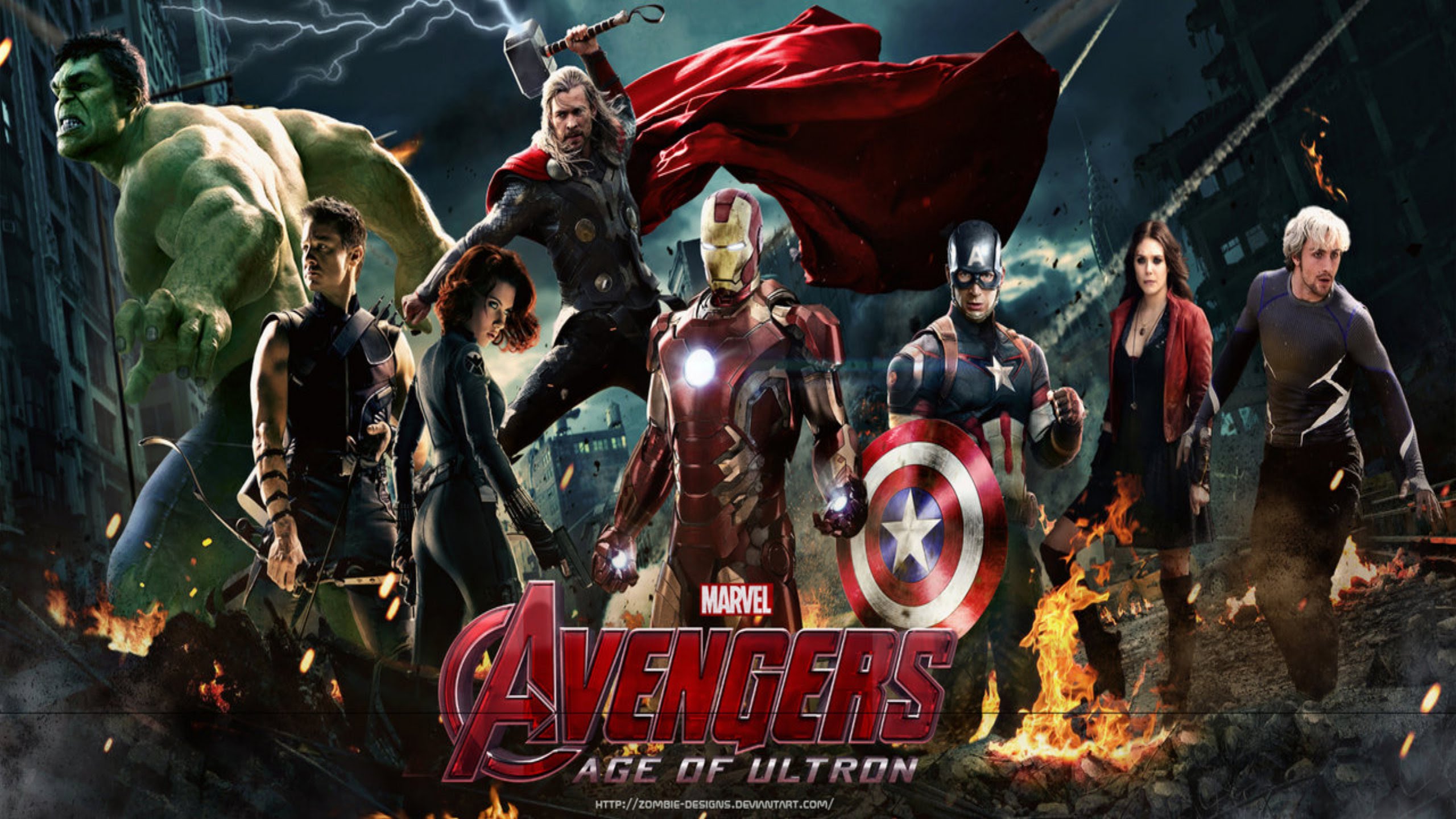 Avengers Age of Ultron, Los Vengadores, Hulk, Ultron, Juego de Pc. Wallpaper in 2560x1440 Resolution