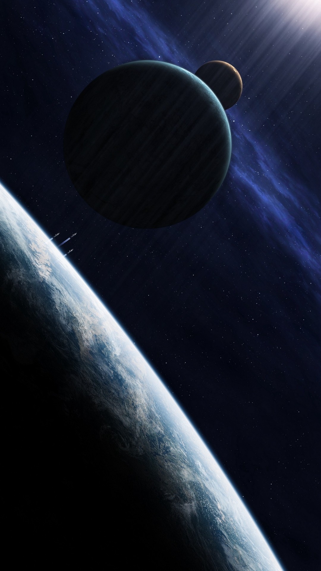 Atmosphere, Planet, Universe, Automotive Lighting, Hood. Wallpaper in 1080x1920 Resolution