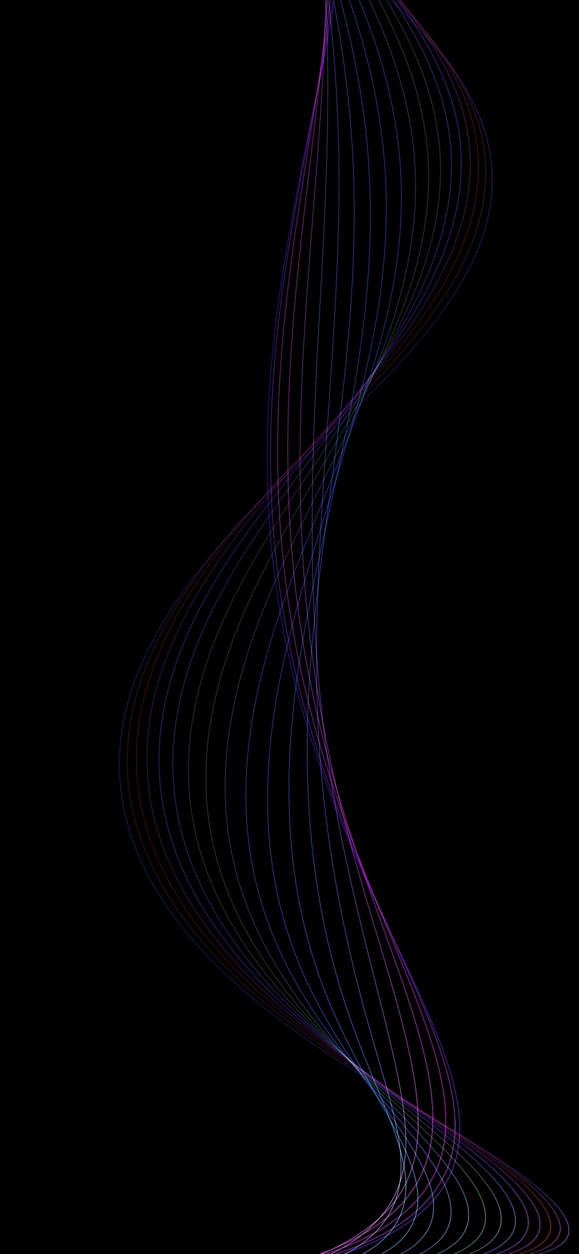 Lila Licht im Dunklen Raum. Wallpaper in 1125x2436 Resolution