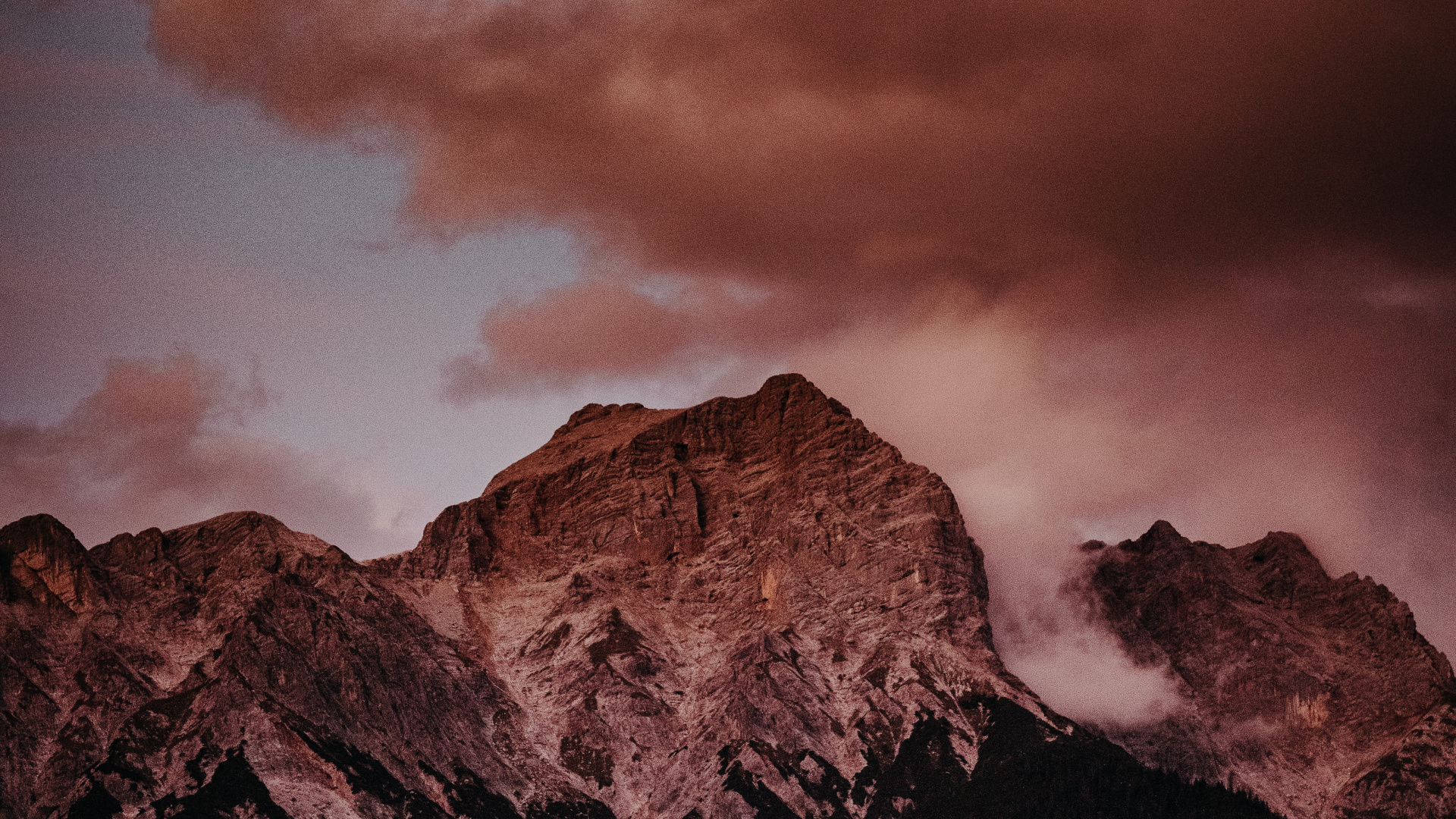 Mountain, Mountainous Landforms, Sunrise, Maria Alm, Nature. Wallpaper in 1920x1080 Resolution