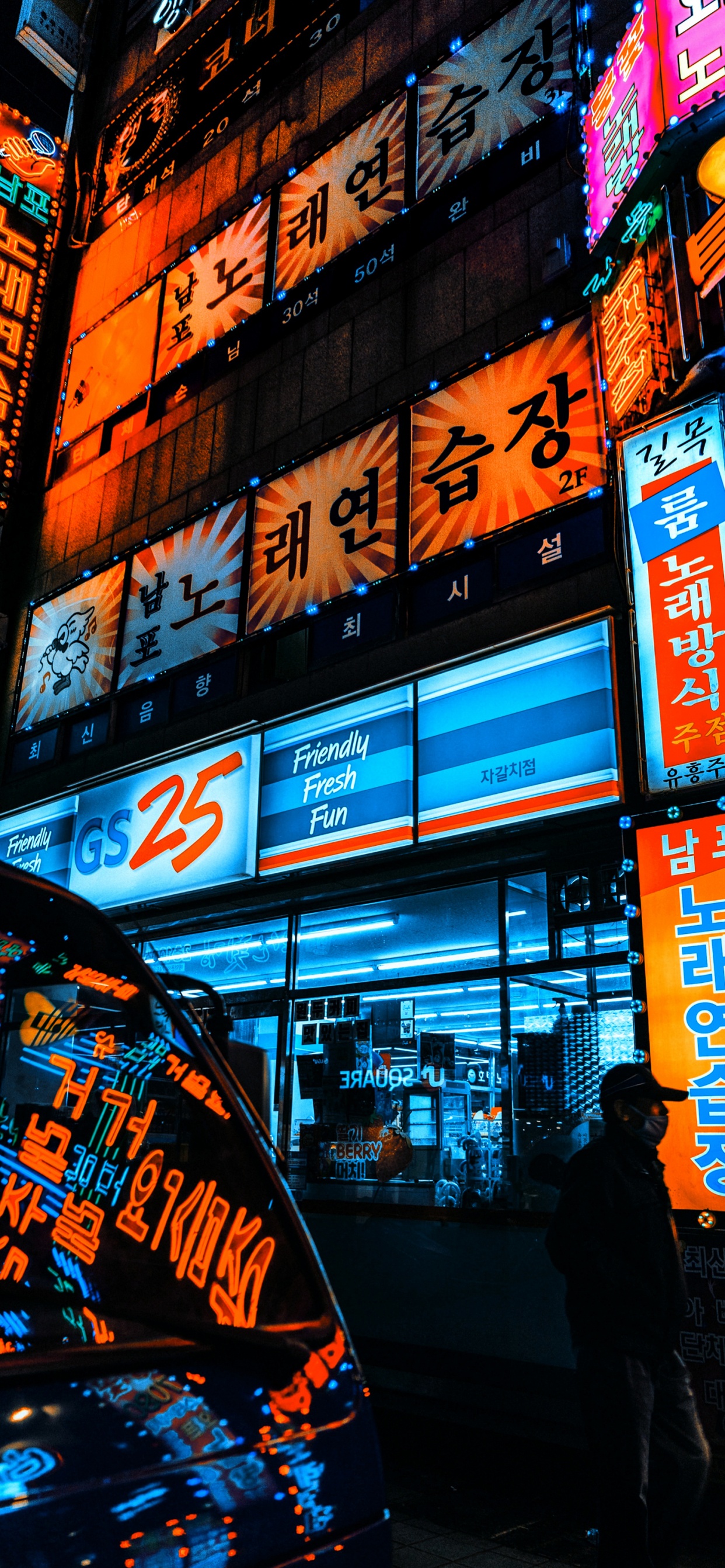 Lighting, Building, Electronic Signage, Signage, Advertising. Wallpaper in 1242x2688 Resolution