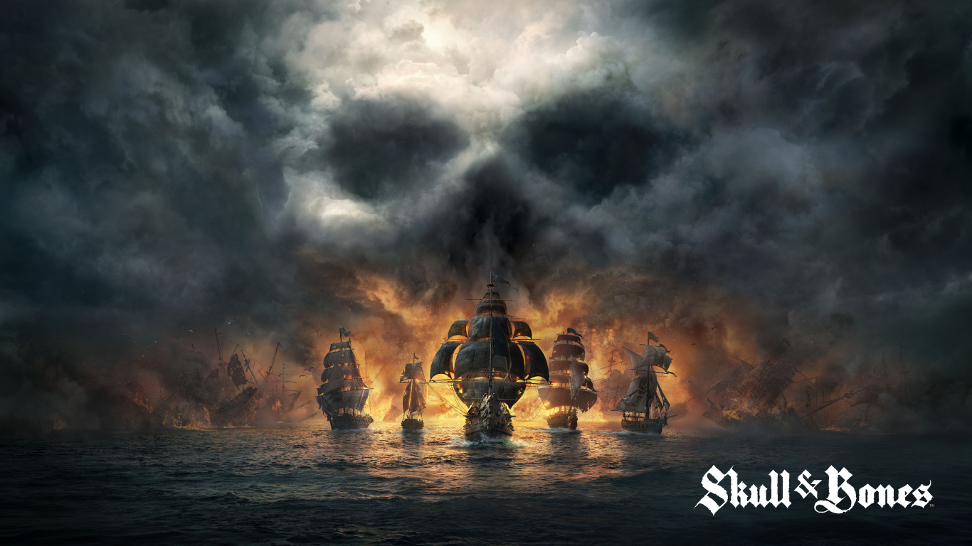 Braunes Und Schwarzes Betongebäude Unter Grauen Wolken. Wallpaper in 1366x768 Resolution