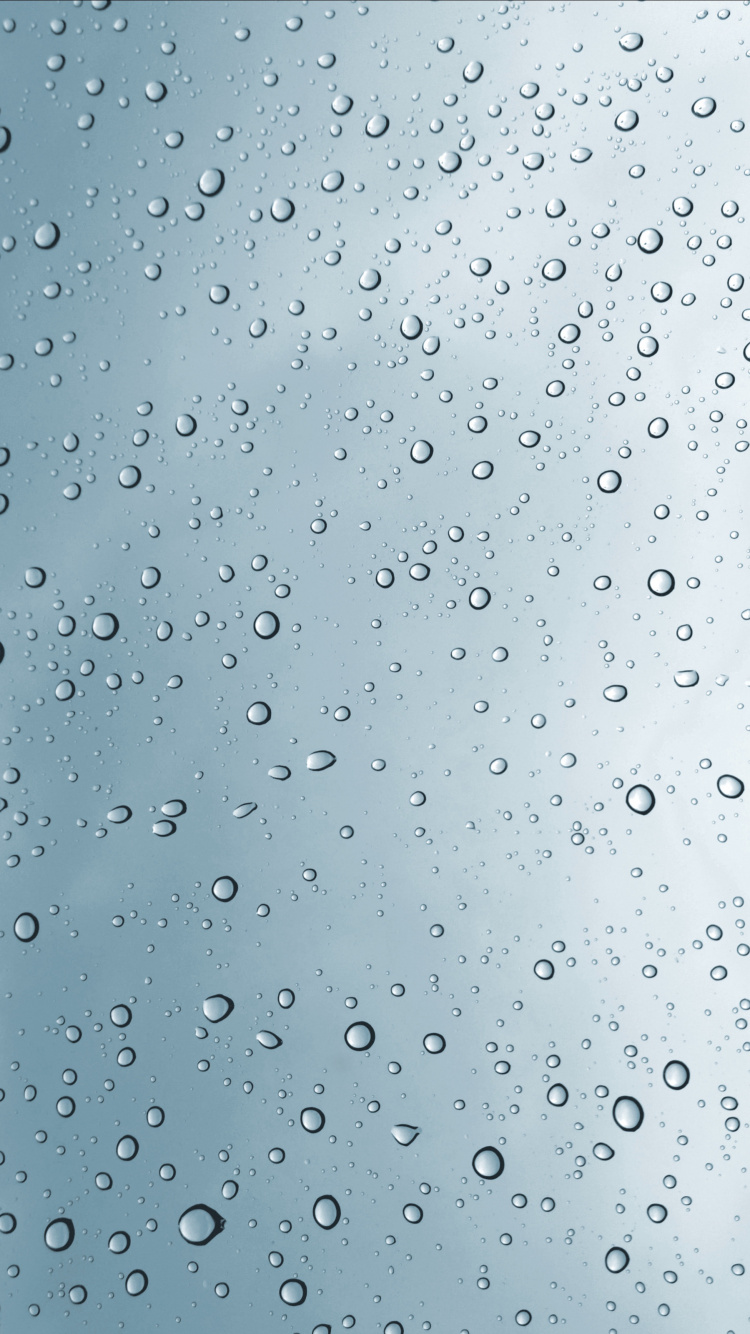 Gotas de Agua en el Panel de Vidrio. Wallpaper in 750x1334 Resolution