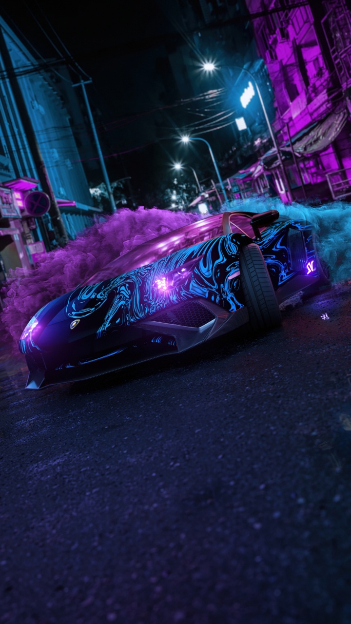 Voiture de Luxe, Lamborghini, L'éclairage Automobile, Capuchon, Roue. Wallpaper in 720x1280 Resolution