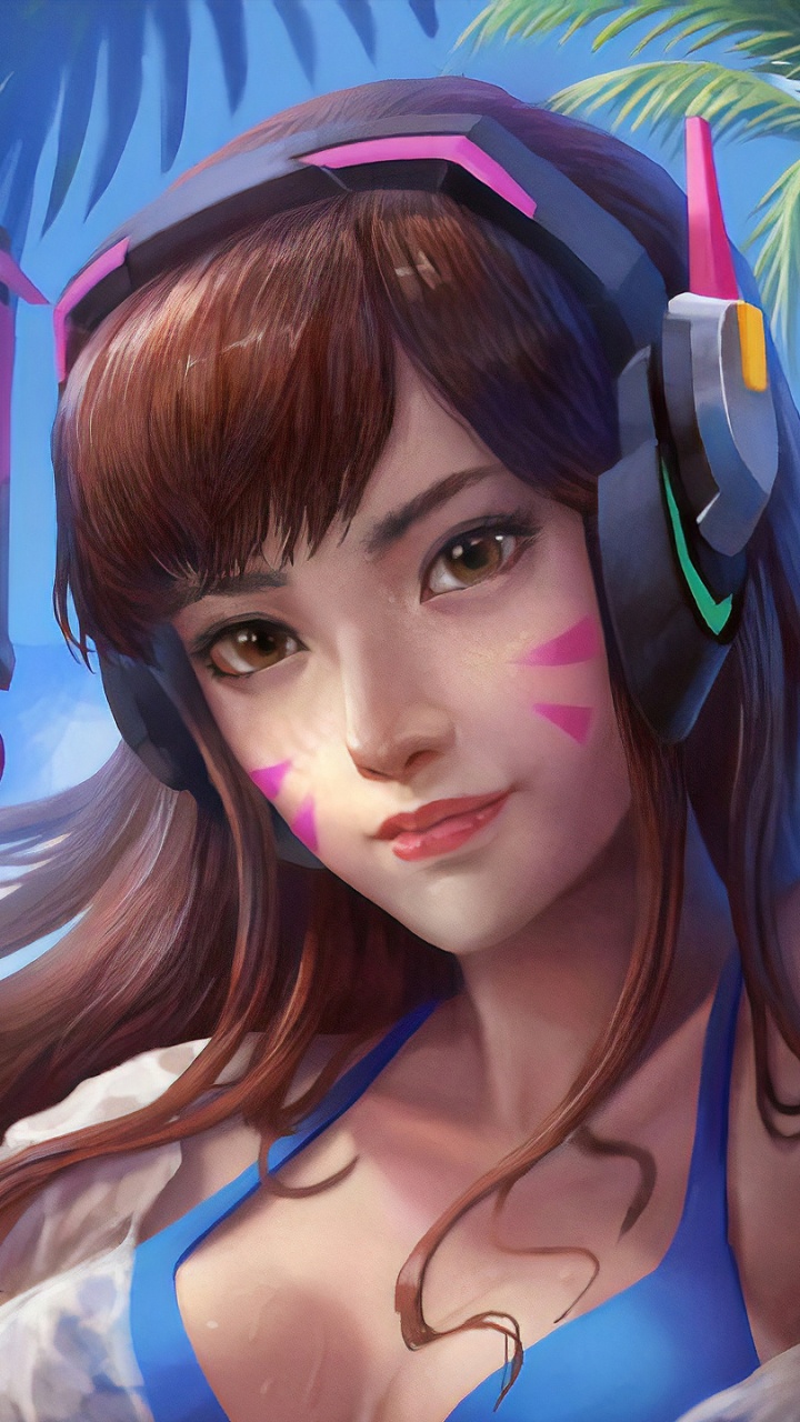 Overwatch, Blizzard Entertainment, Cartoon, Illustration, Anime. Wallpaper in 720x1280 Resolution