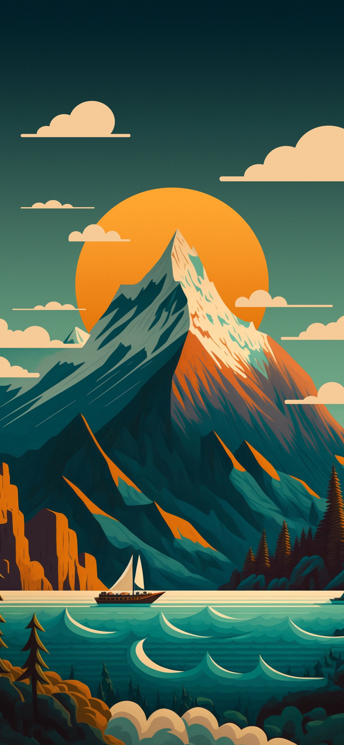 Gipfel, Kwgt Benutzerdefinierter Widget-Maker, Z.B, Nova Launcher Prime, Äpfeln. Wallpaper in 1125x2436 Resolution