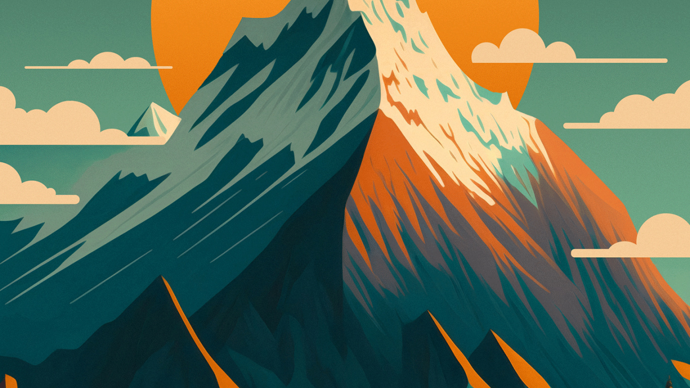 Gipfel, Kwgt Benutzerdefinierter Widget-Maker, Z.B, Nova Launcher Prime, Äpfeln. Wallpaper in 1366x768 Resolution