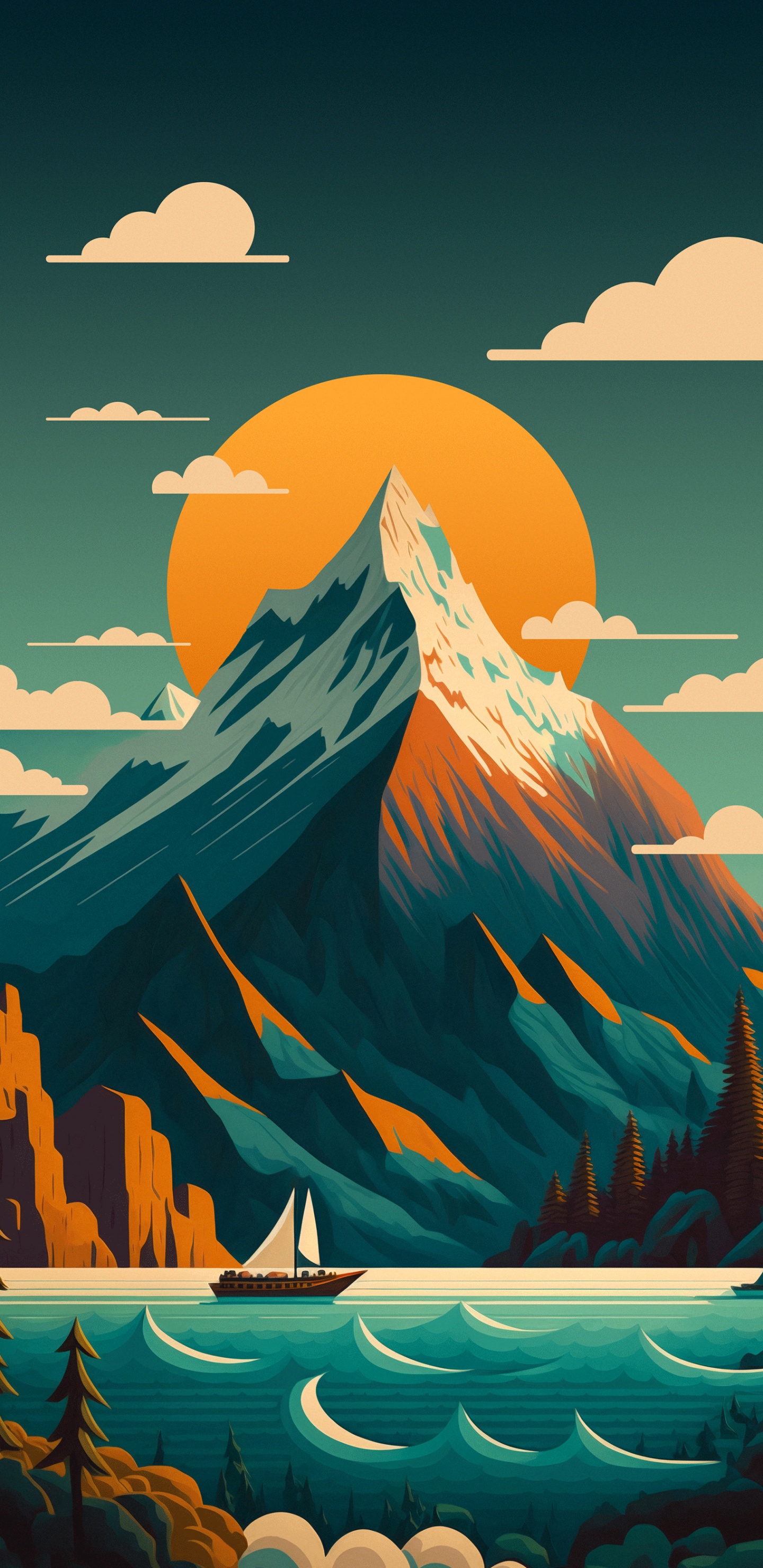 Gipfel, Kwgt Benutzerdefinierter Widget-Maker, Z.B, Nova Launcher Prime, Äpfeln. Wallpaper in 1440x2960 Resolution