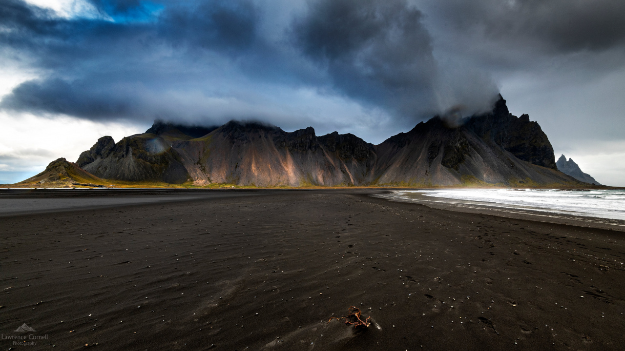 Highland, Isla, Naturaleza, Las Formaciones Montañosas, Vestrahorn. Wallpaper in 1280x720 Resolution