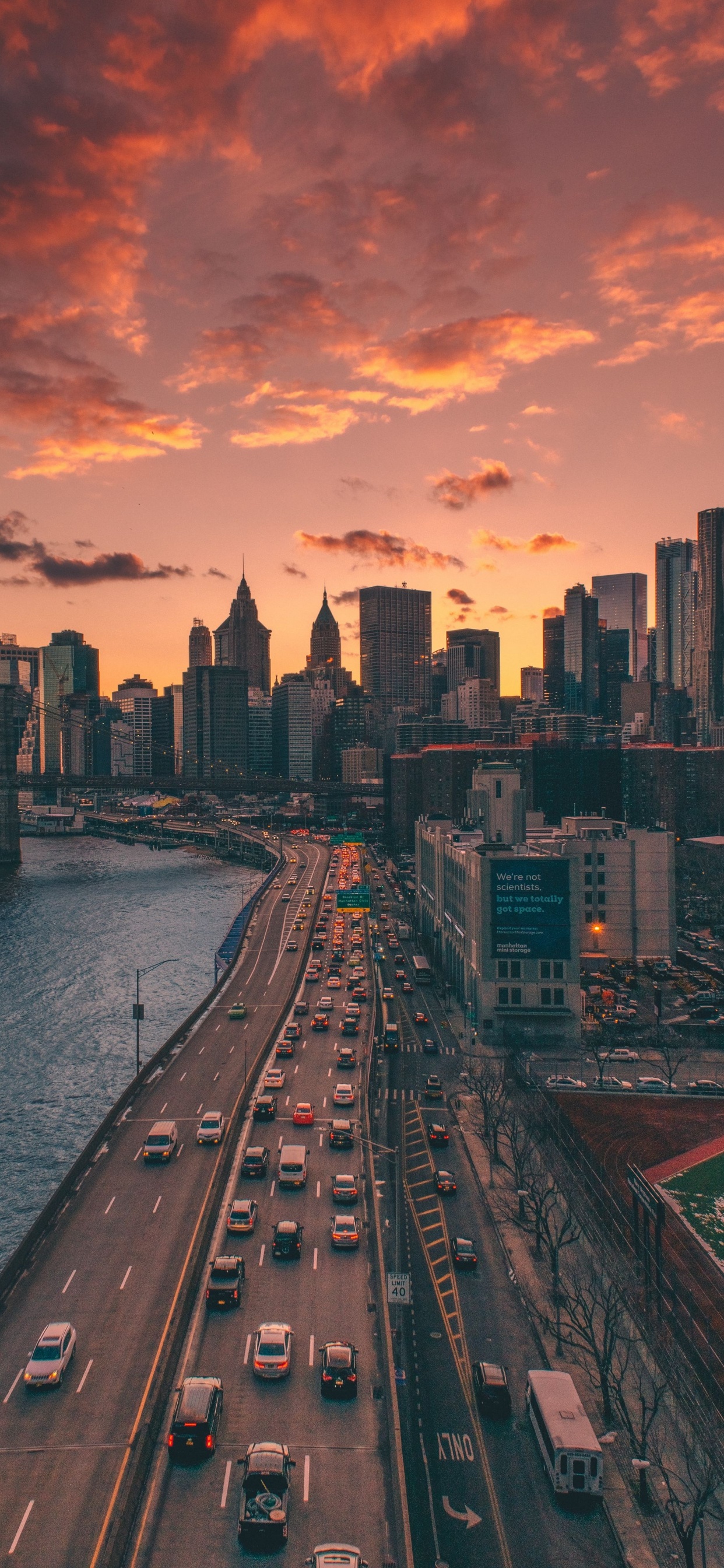 Birds Eye View, Birds, New York, Cloud, Wasser. Wallpaper in 1242x2688 Resolution