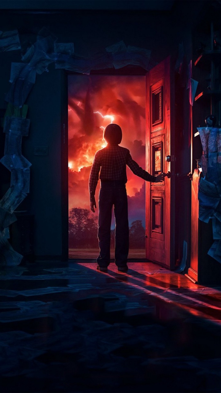 Fremde Dinge Tür, Seltsamere Dinge, Will Byers, Noah Snap, Fremde Dinge - Staffel 2. Wallpaper in 720x1280 Resolution