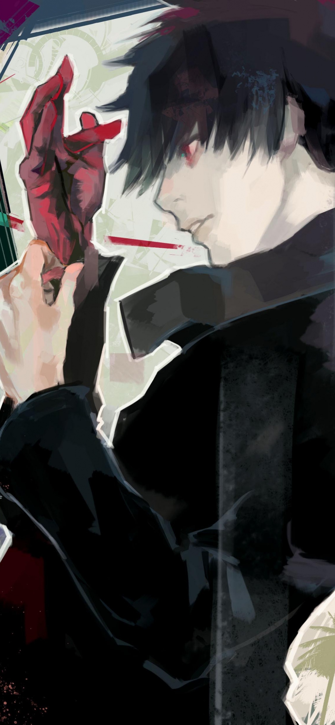 Personaje de Anime Masculino Pelirrojo. Wallpaper in 1125x2436 Resolution