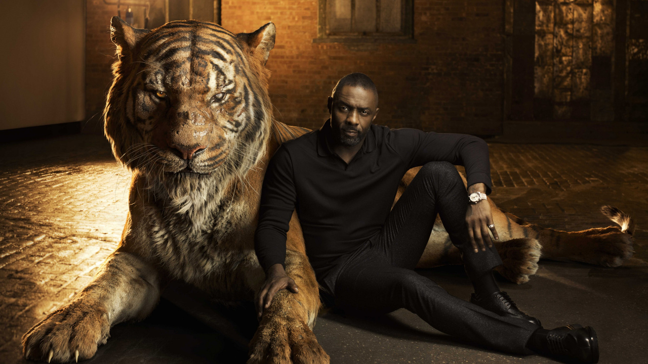 Dschungelbuchschauspieler, Idris Elba, Dschungelbuch, Bagheera, Shere Khan. Wallpaper in 1280x720 Resolution