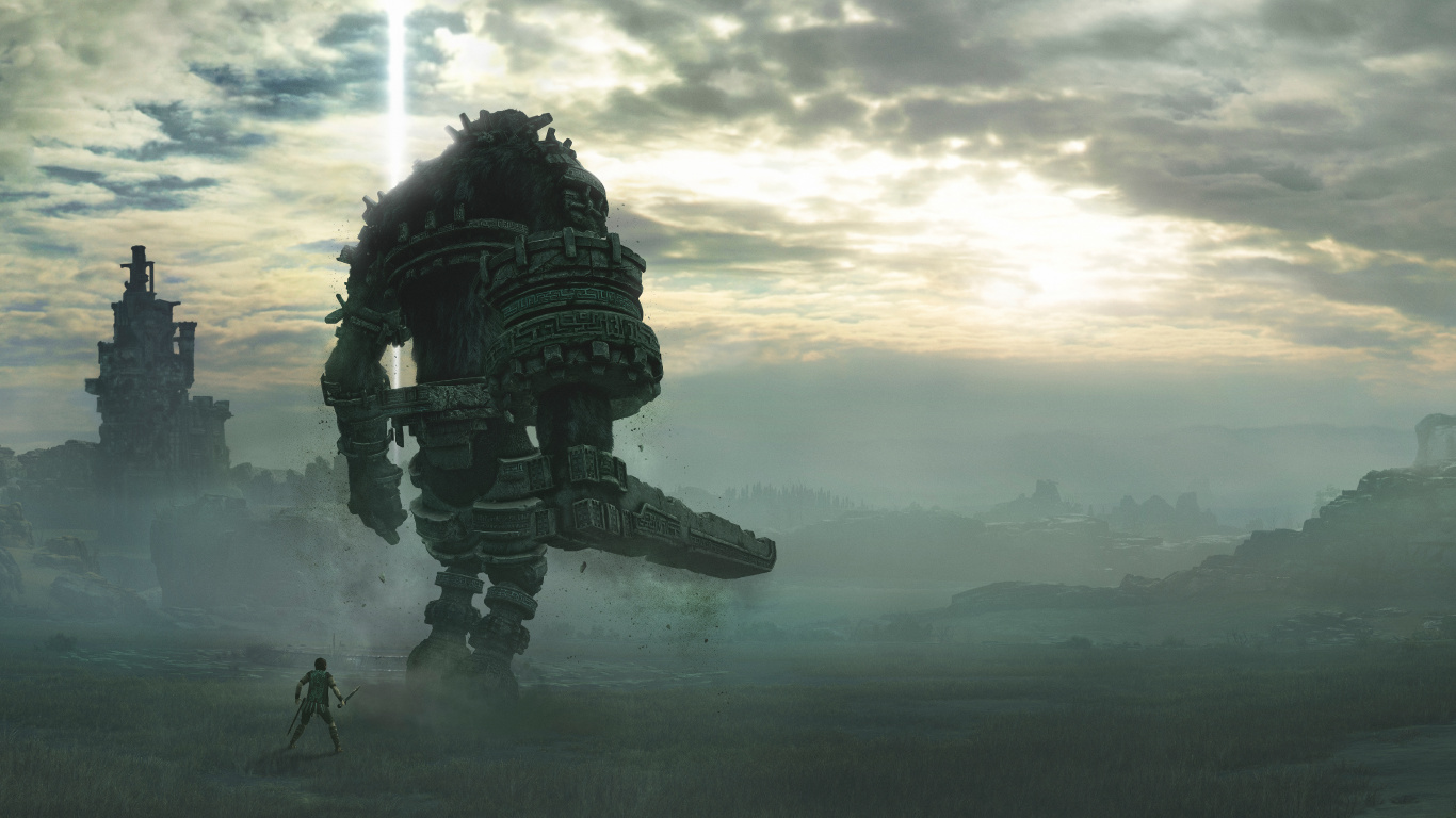 Black and Gray Robot on Green Grass Field During Daytime. Wallpaper in 1366x768 Resolution
