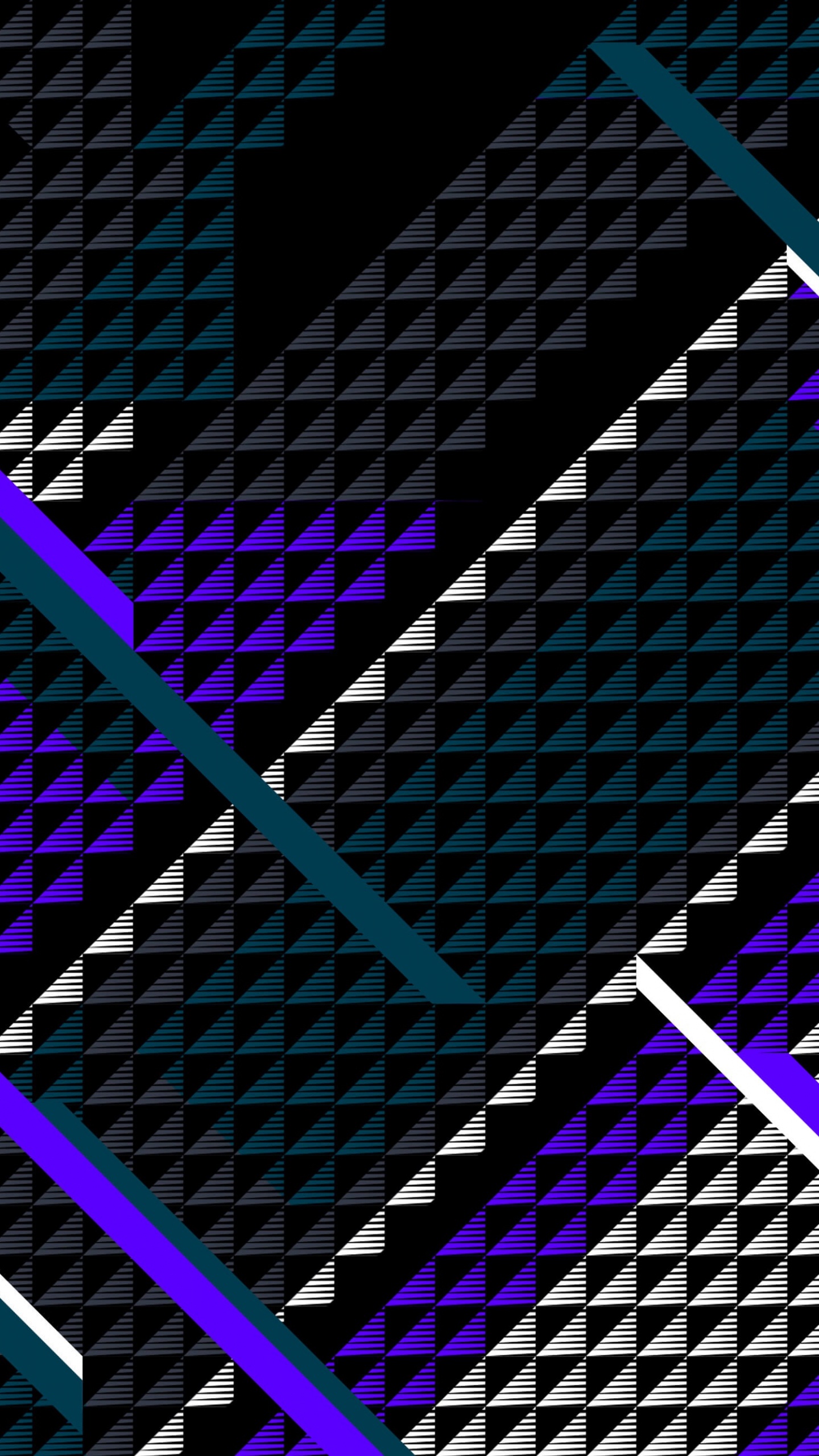 Lila Und Schwarze Rahmenillustration. Wallpaper in 1440x2560 Resolution