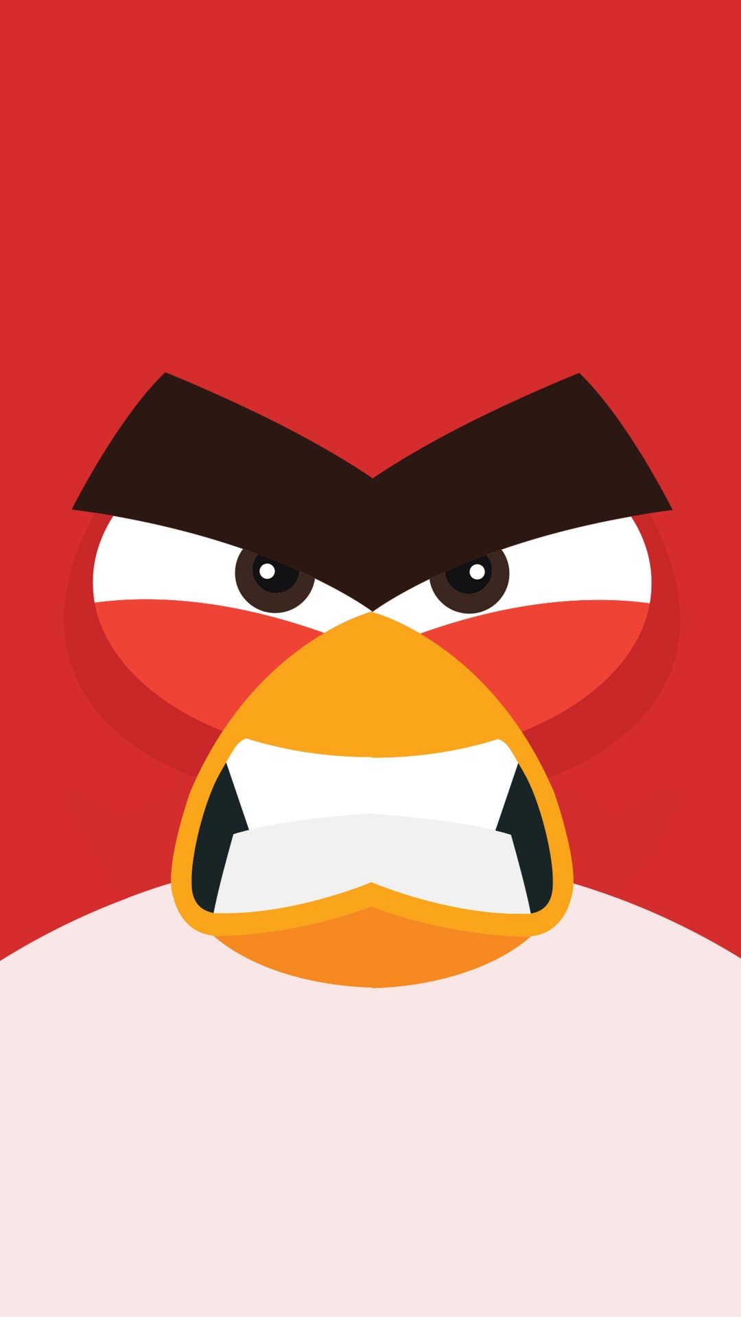 Angry Bird Minimal 8k. Wallpaper in 1080x1920 Resolution