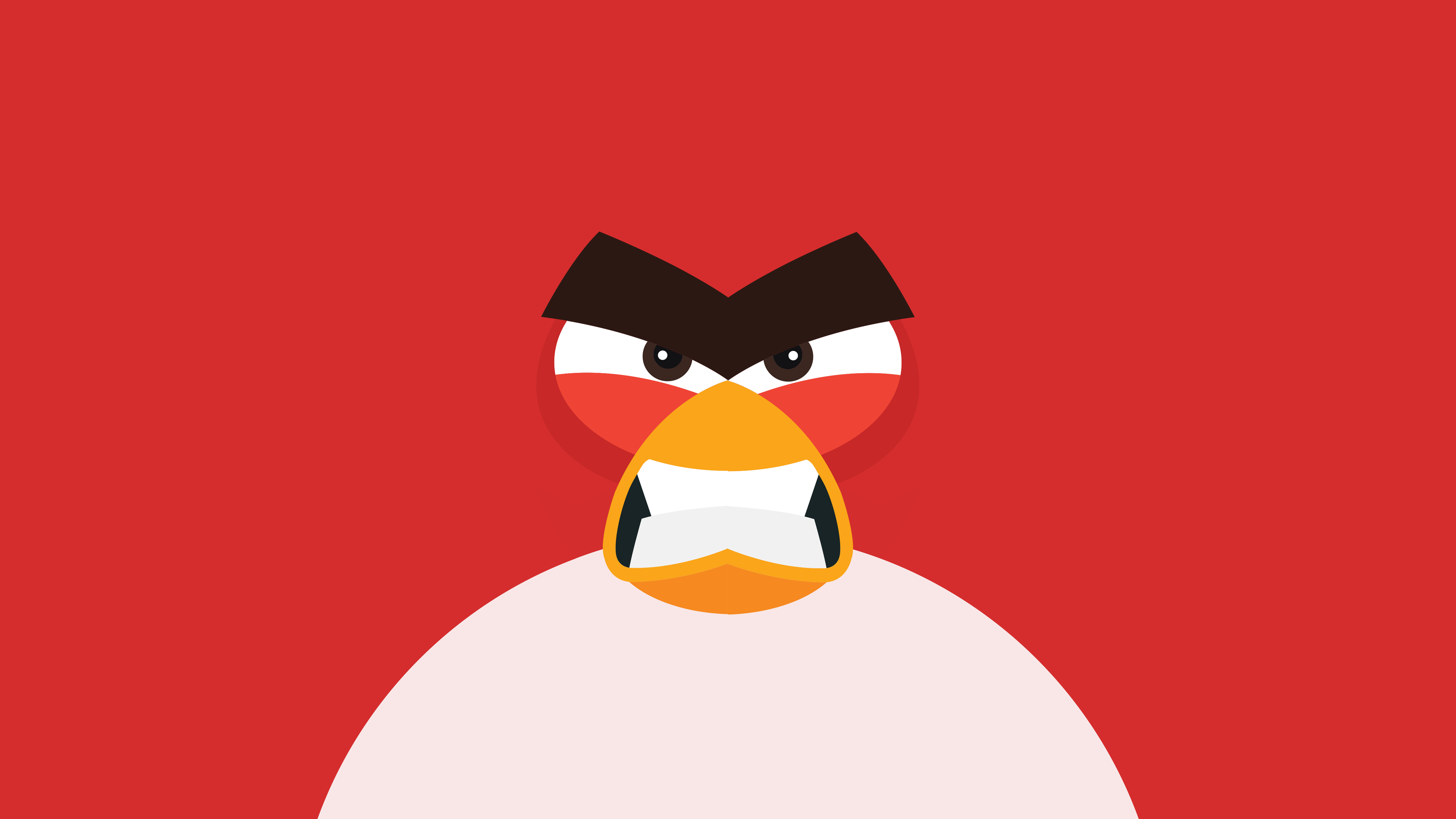 Angry Bird Minimal 8k 壁纸 7680x4320 允许