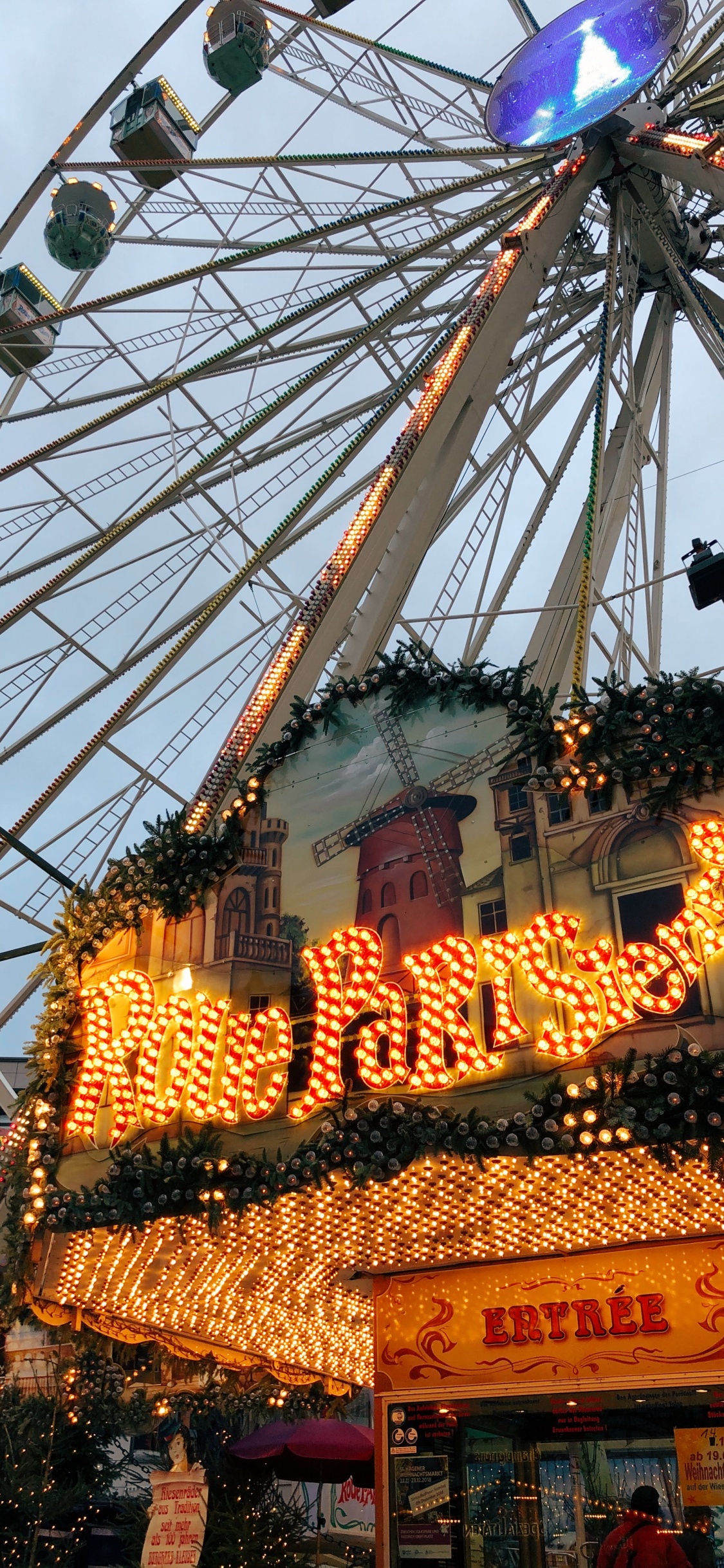 Ferris Wheel, Daytime, Fun, Event, Recreation. Wallpaper in 1125x2436 Resolution