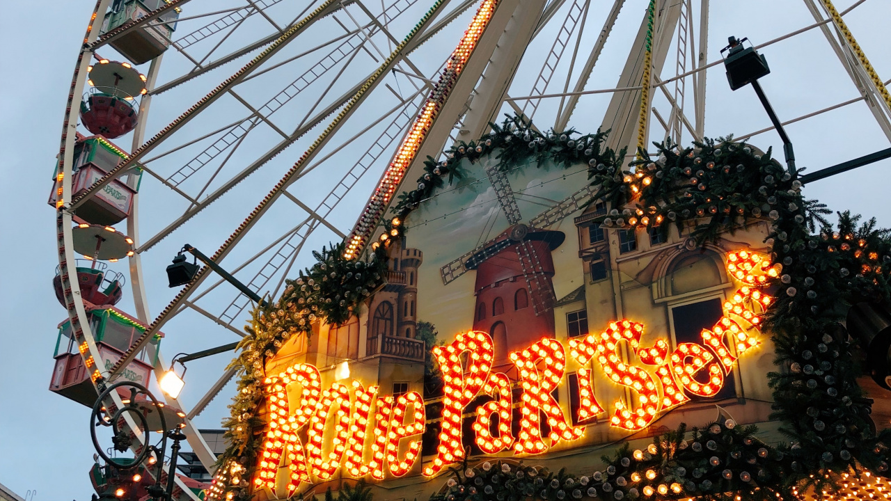 Ferris Wheel, Daytime, Fun, Event, Recreation. Wallpaper in 1280x720 Resolution