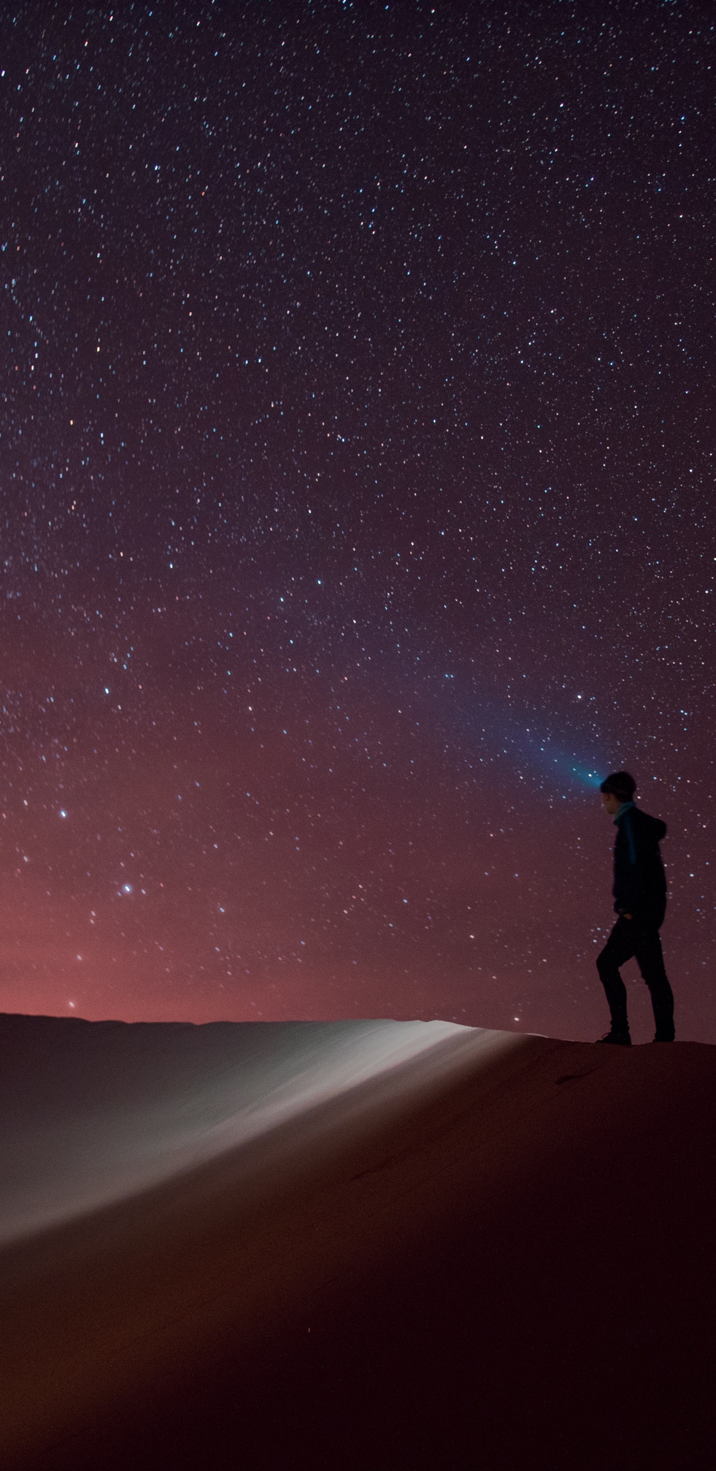 Desert Night Sjy, Sahara Desert, Macaron, Algerian Desert, Lut Desert. Wallpaper in 1440x2960 Resolution