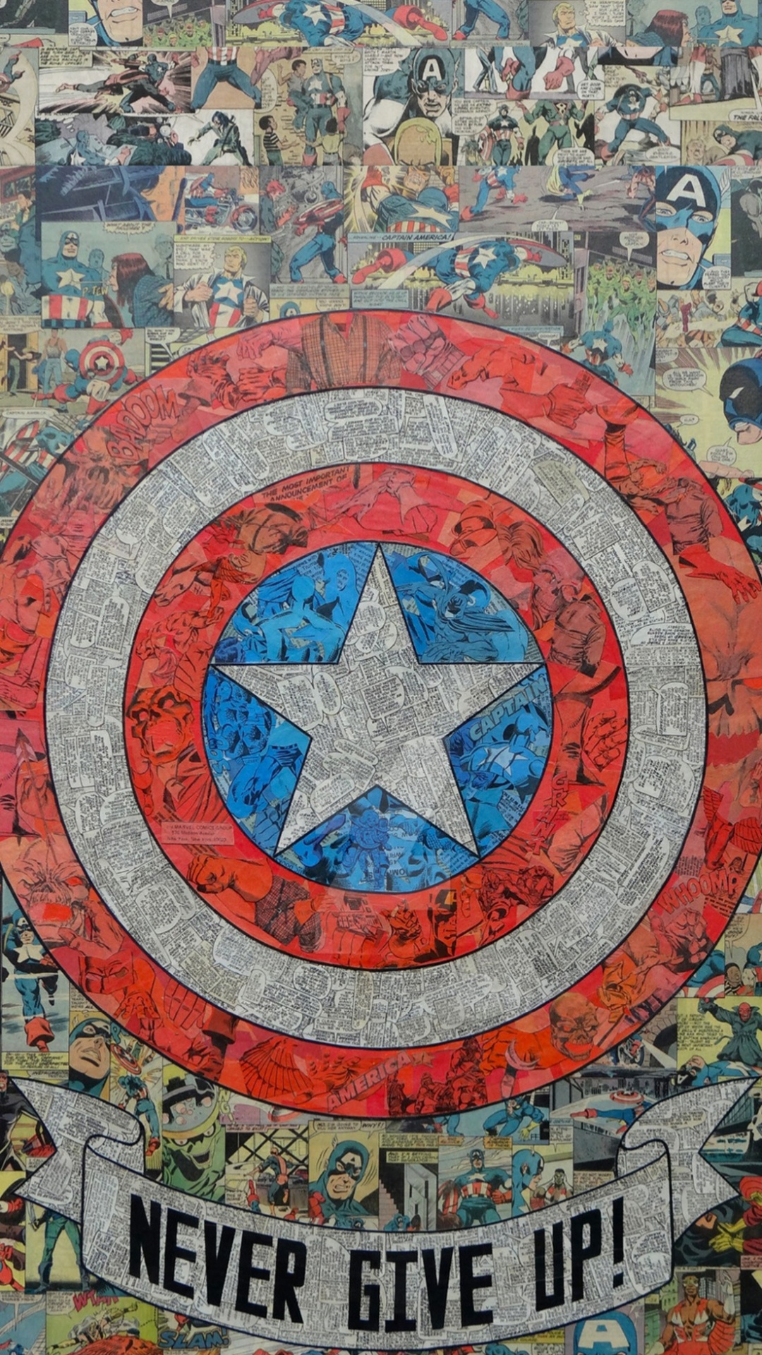 Captain America, Superhero, Textile, Art, Symétrie. Wallpaper in 1080x1920 Resolution