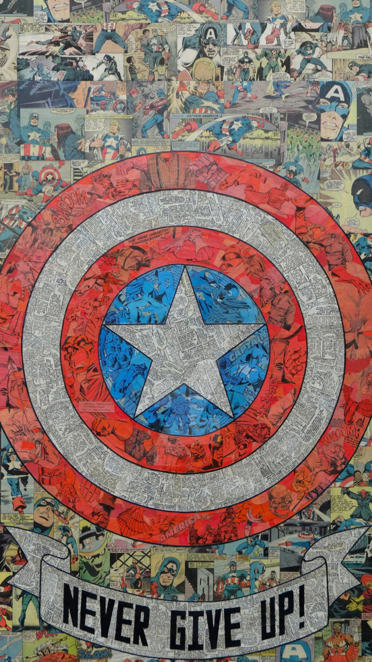 Captain America, Superhero, Textile, Art, Symmetry. Wallpaper in 750x1334 Resolution