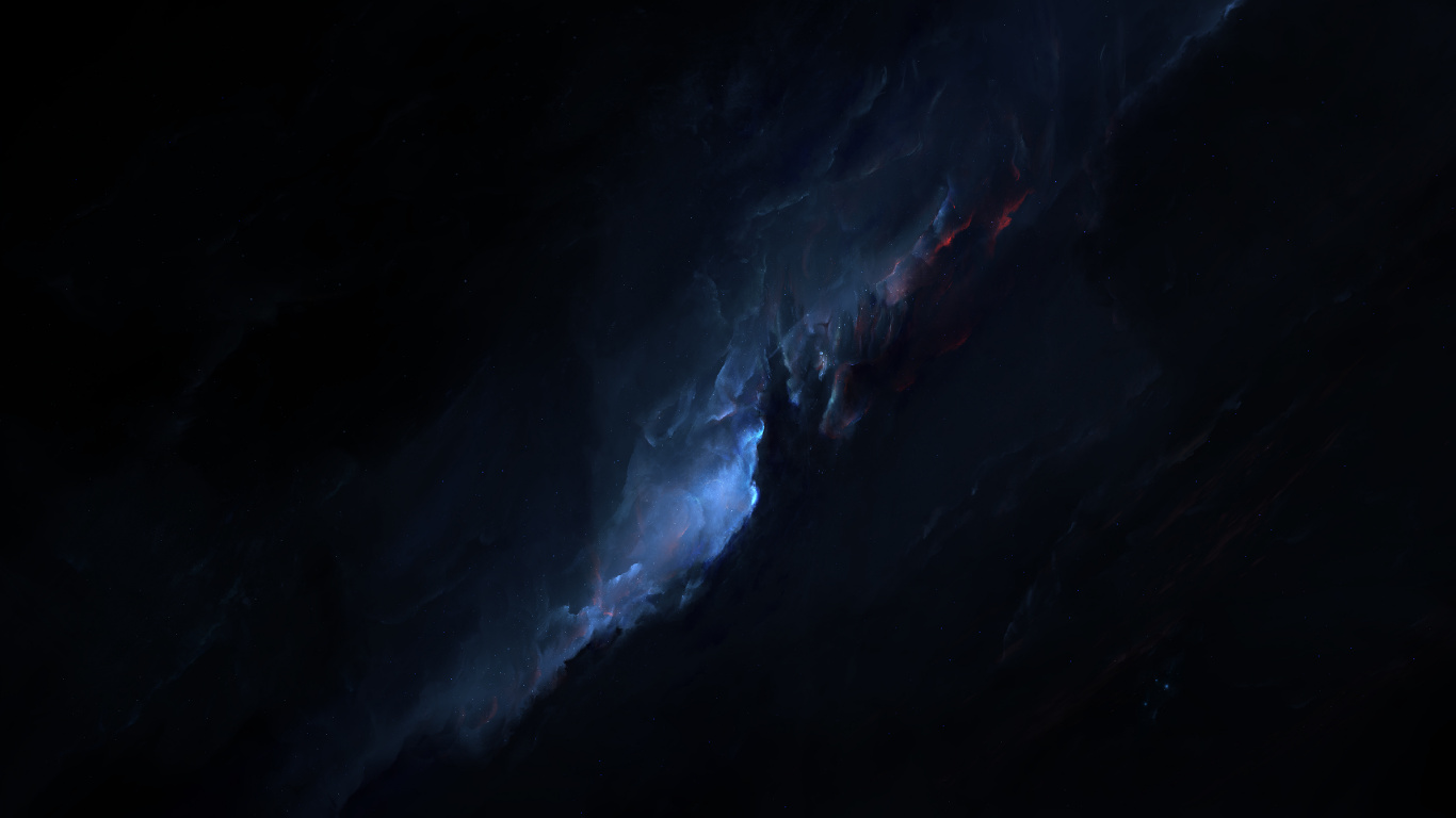 Pintura Abstracta en Blanco y Negro. Wallpaper in 1366x768 Resolution