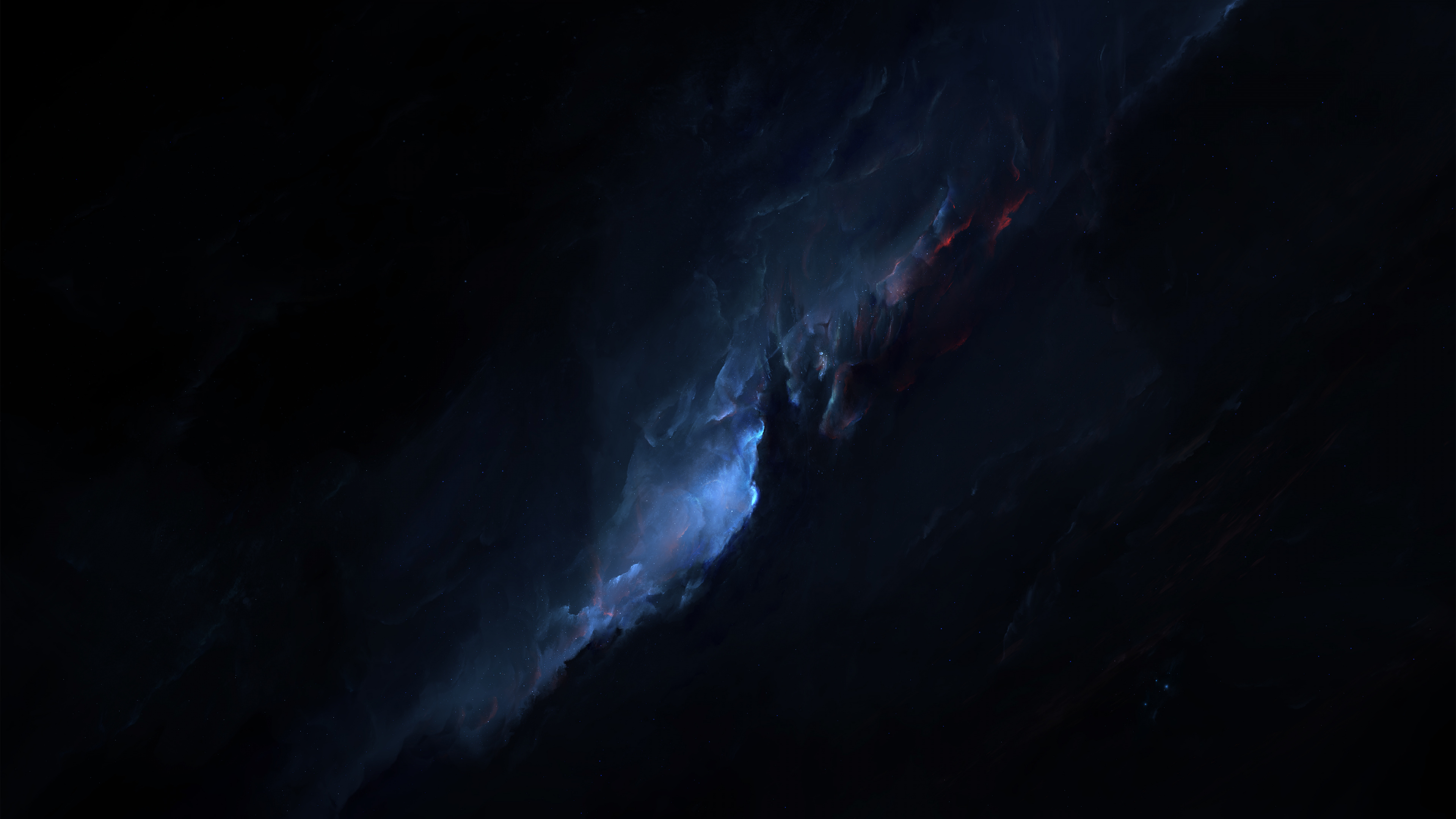 Pintura Abstracta en Blanco y Negro. Wallpaper in 3840x2160 Resolution