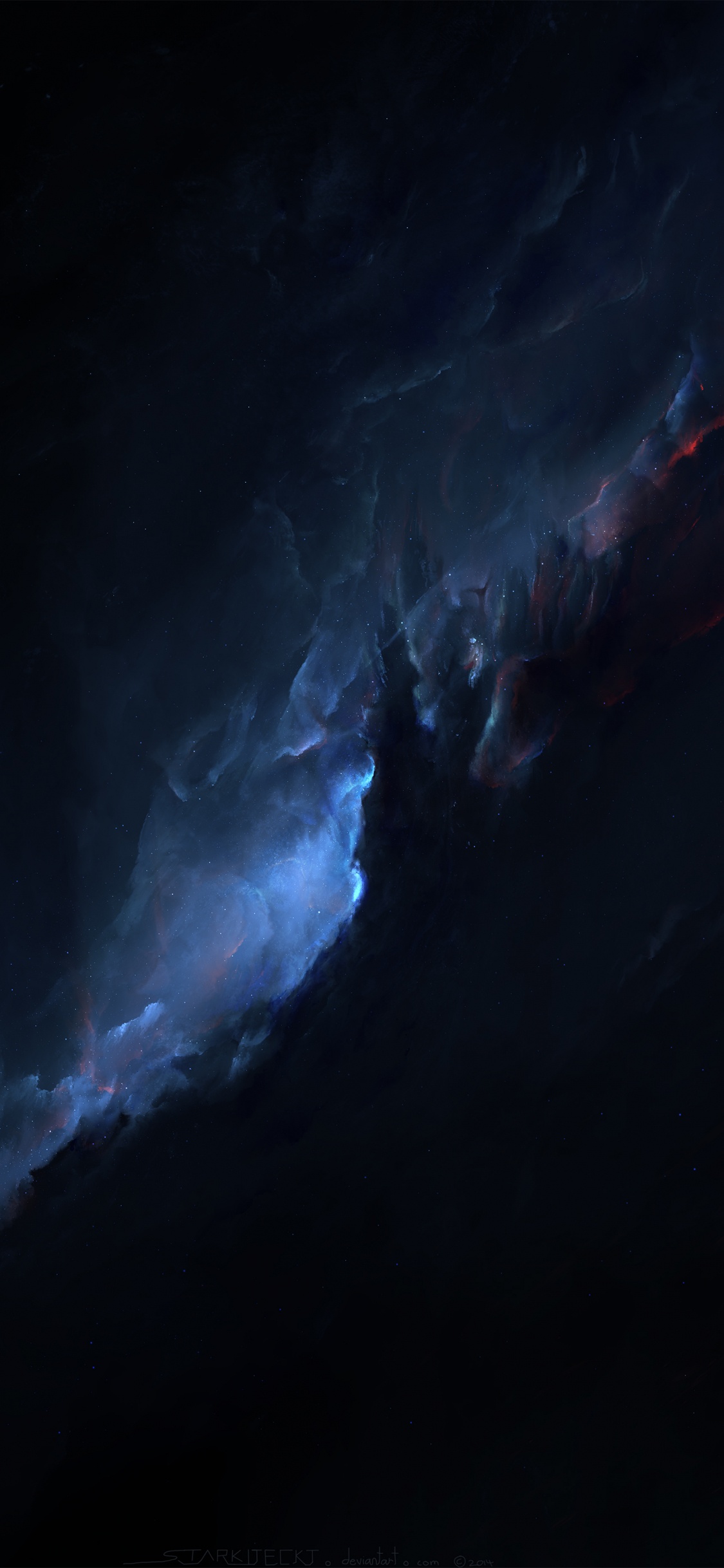 Black and White Abstract Painting. Wallpaper in 1125x2436 Resolution