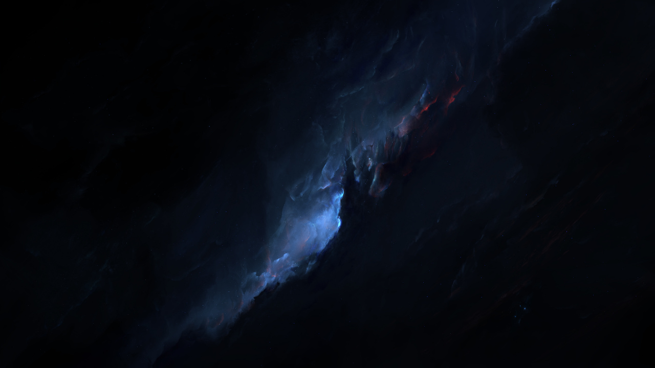 Black and White Abstract Painting. Wallpaper in 1280x720 Resolution