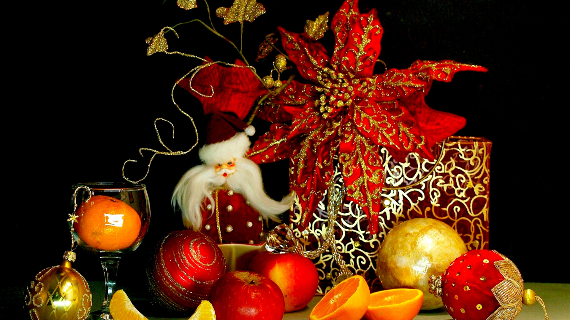 Christmas Day, Santa Claus, Gift, New Year, Still Life. Wallpaper in 1920x1080 Resolution